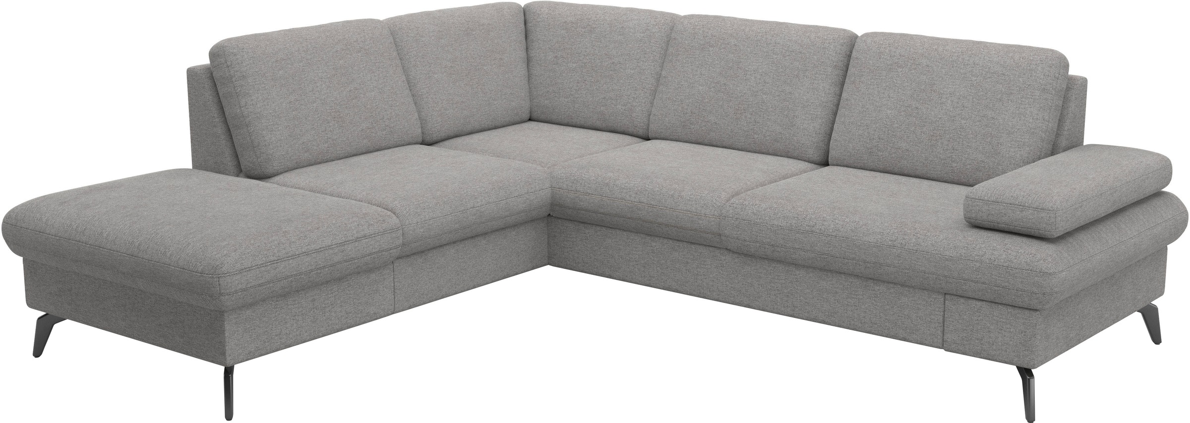 sit&more Ecksofa »Morris Jubi L-Form, B: 238 cm«, mit Armteilfunktion & 1 Zierkissen, optional Bettfunktion