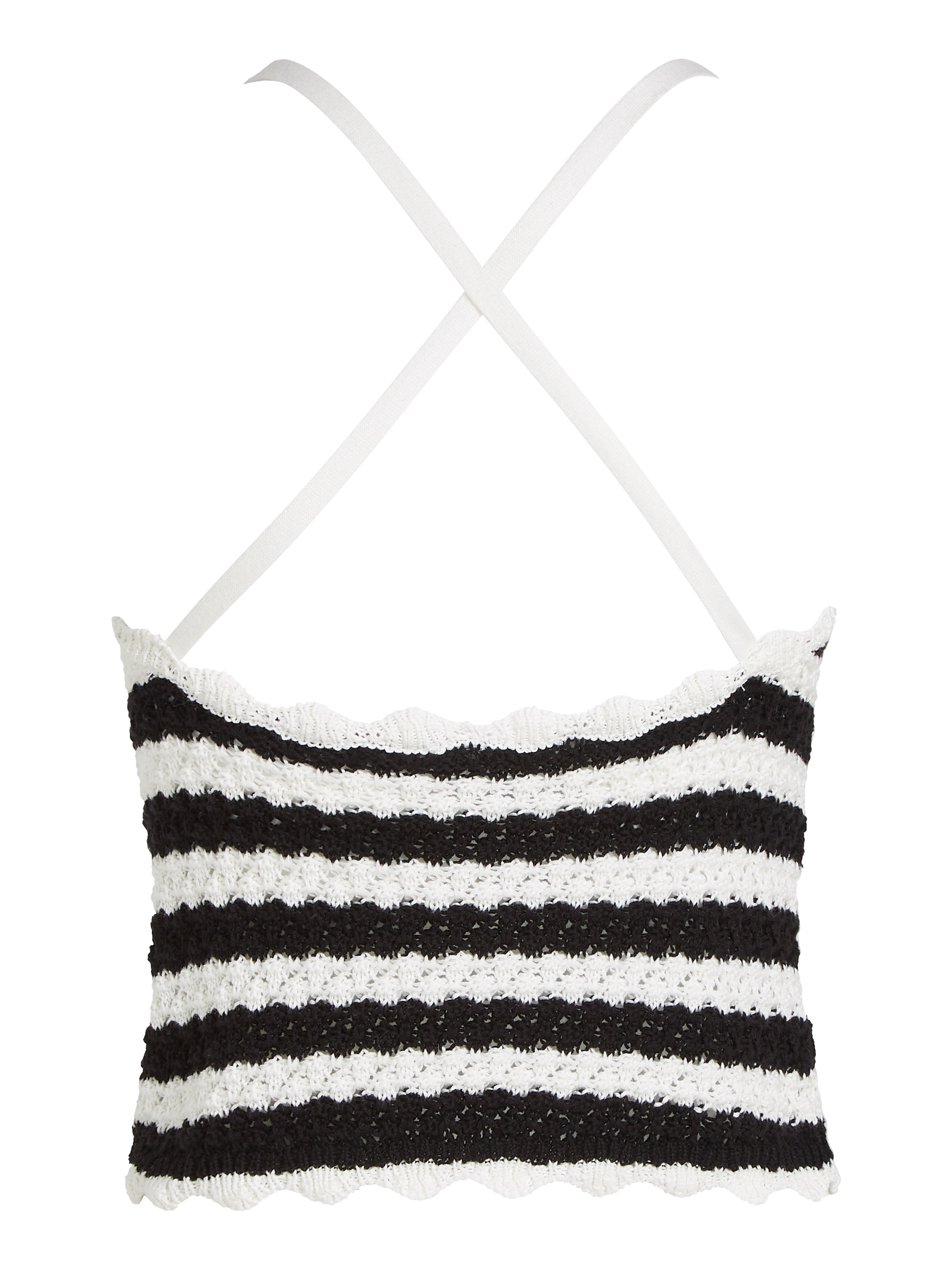 Tommy Jeans Spaghettitop »TJW CROCHET STRIPE TOP«