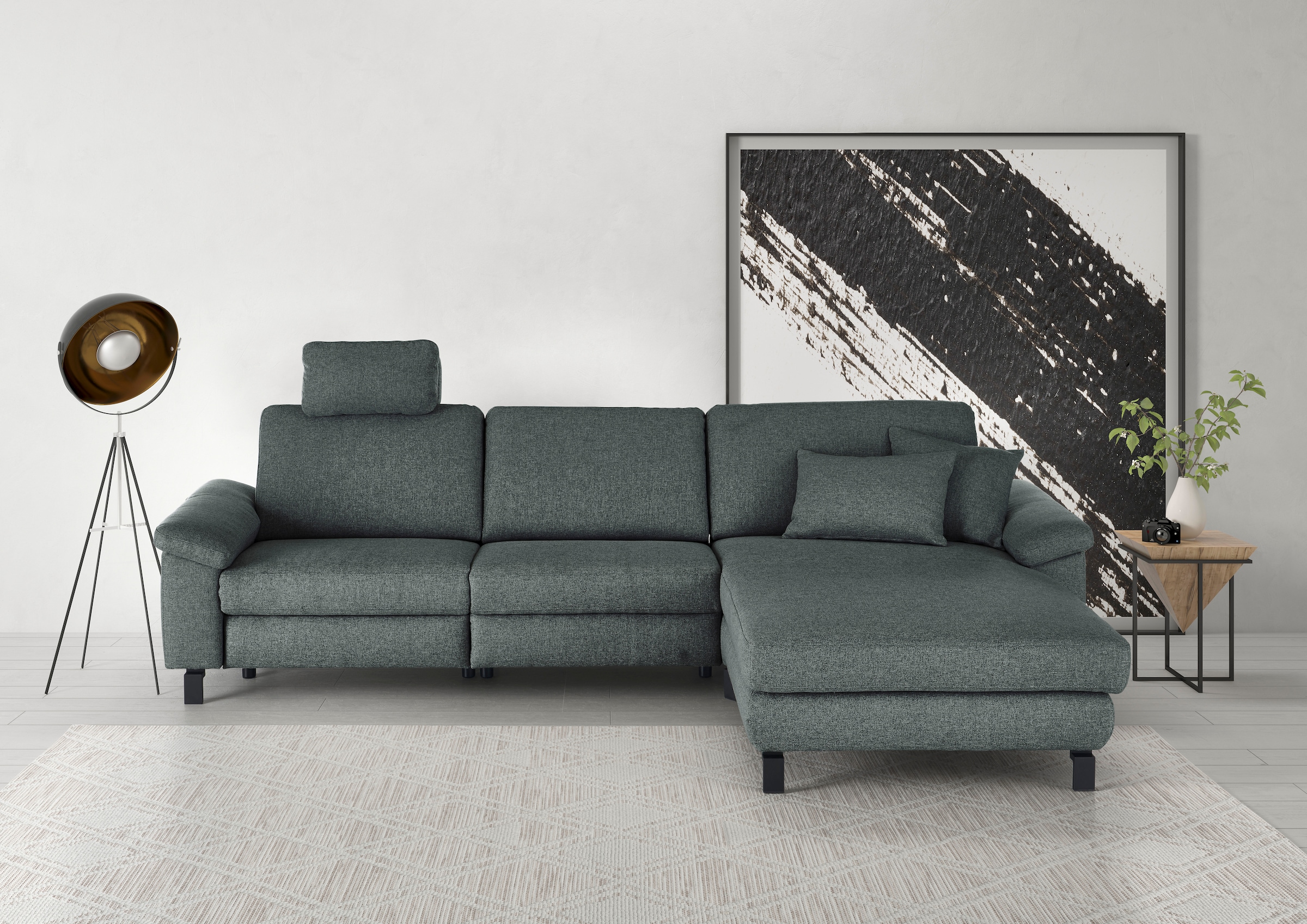 3C Candy Ecksofa »Mainau L-Form« Relaxfunktion im 1,5-Sitzer, motorische Schlaffunktion in Longchair