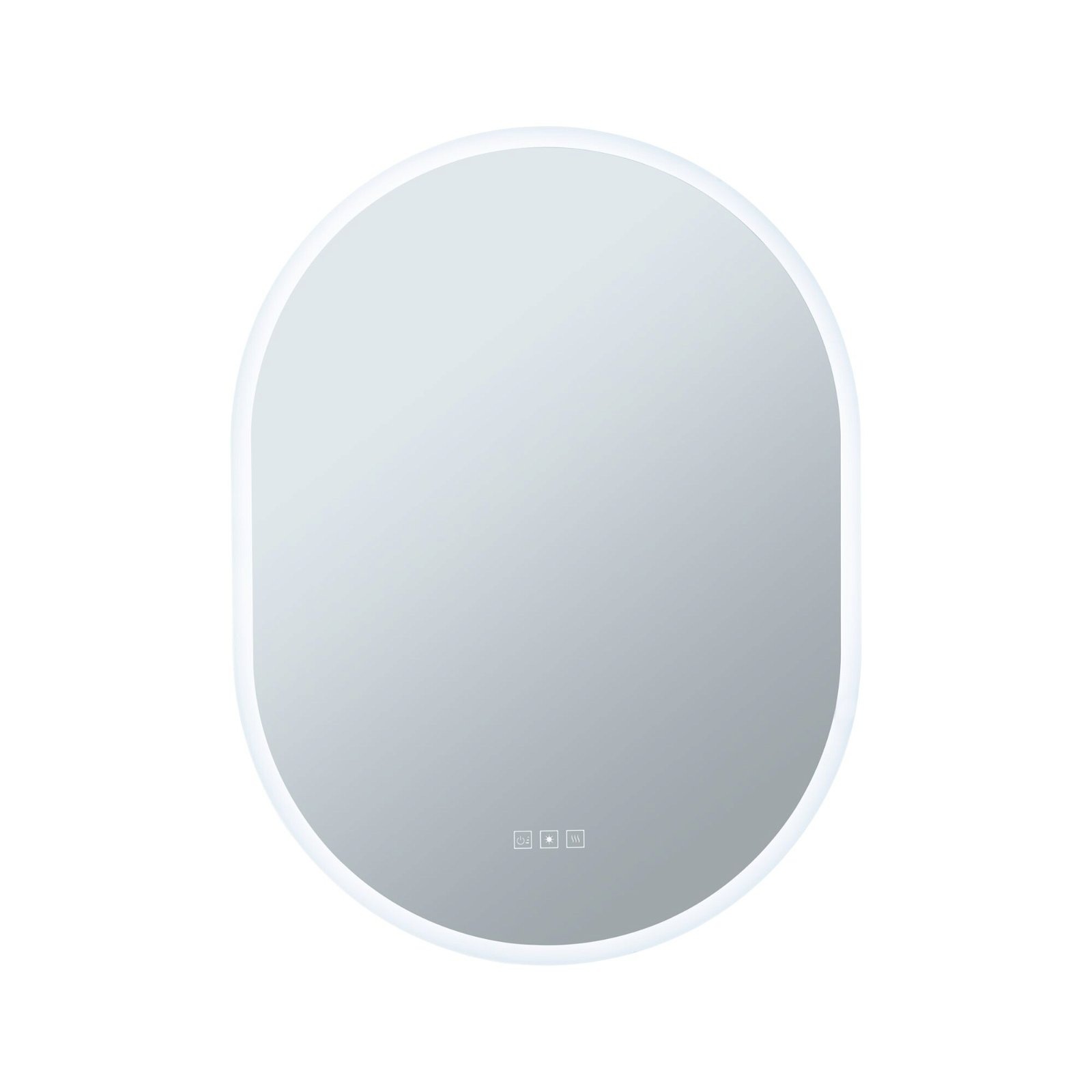 Paulmann LED Wandleuchte »Spiegel Mirra oval IP44 LED WhiteSwitch 22W 600x800mm«, 1 flammig, WhiteSwitch, Spiegel