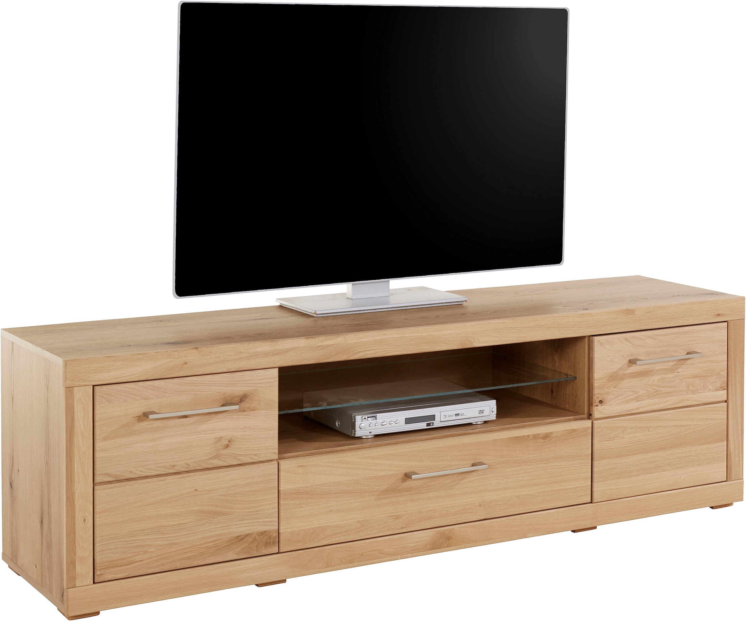 VOGL Möbelfabrik Lowboard »1237«, Massivholzfront, Breite ca. 171 cm, mit Softclose Funktion