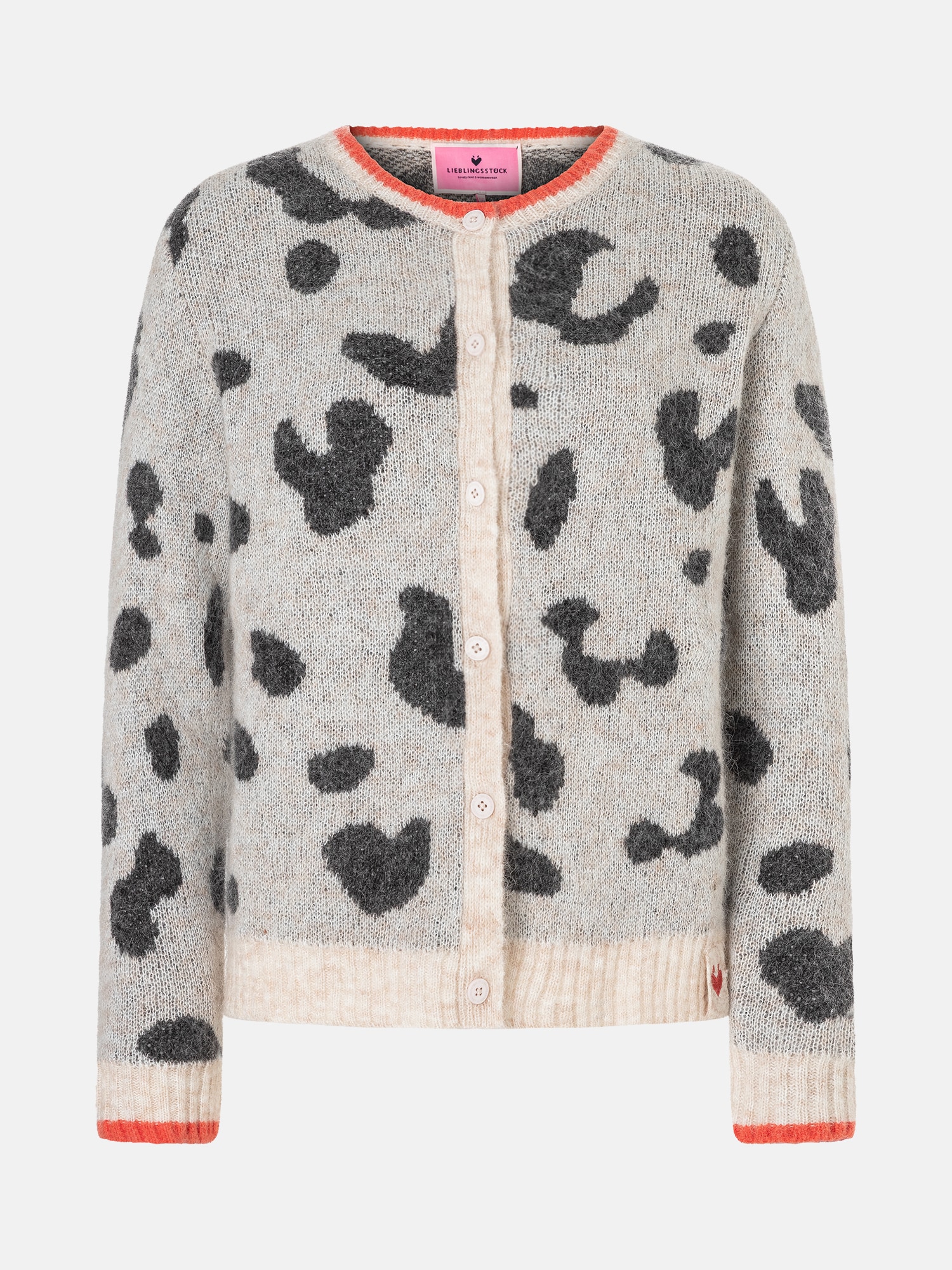 Lieblingsstück Strickjacke »AnninaL« mit Animalprint