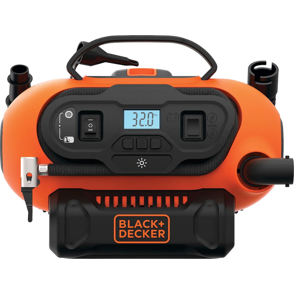 Black + Decker Kompressor »BDCINF18N-QS«, 3 Anschlüsse für verschiedene Stromquellen