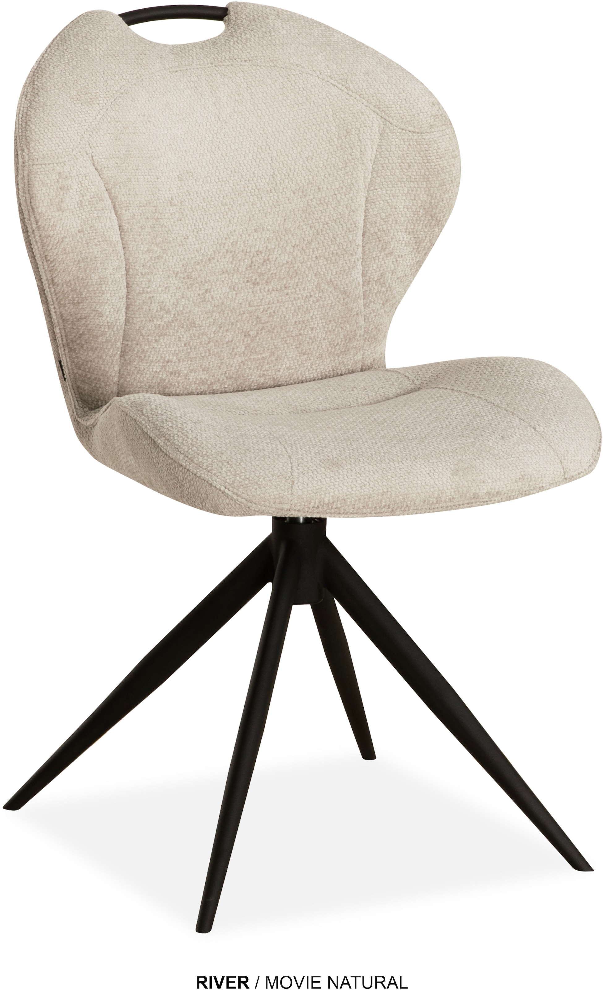 OMG Design Esszimmerstuhl »River« (Set) 2 Stk.Drehstuhl mit auto-return, mit Handgriff