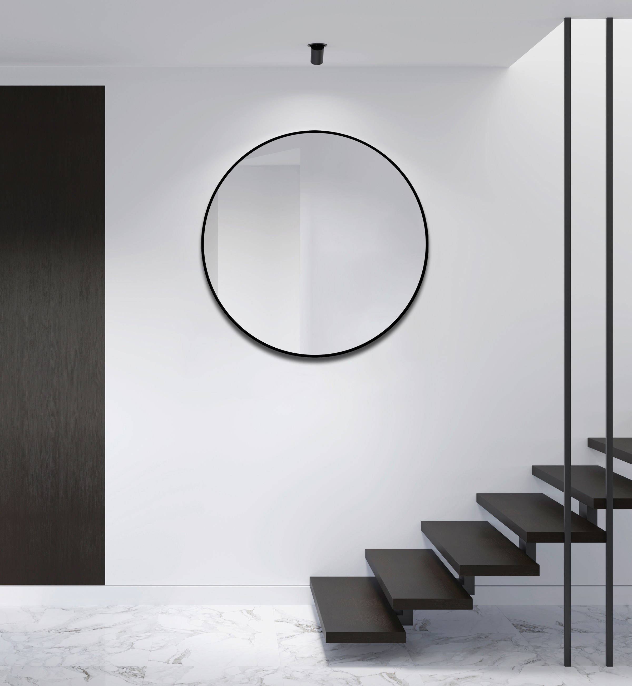 Talos Wandspiegel, dekorativer runder Spiegel mit Aluminiumrahmen, Ø 100 cm  online kaufen, mit 3 Jahren XXL Garantie