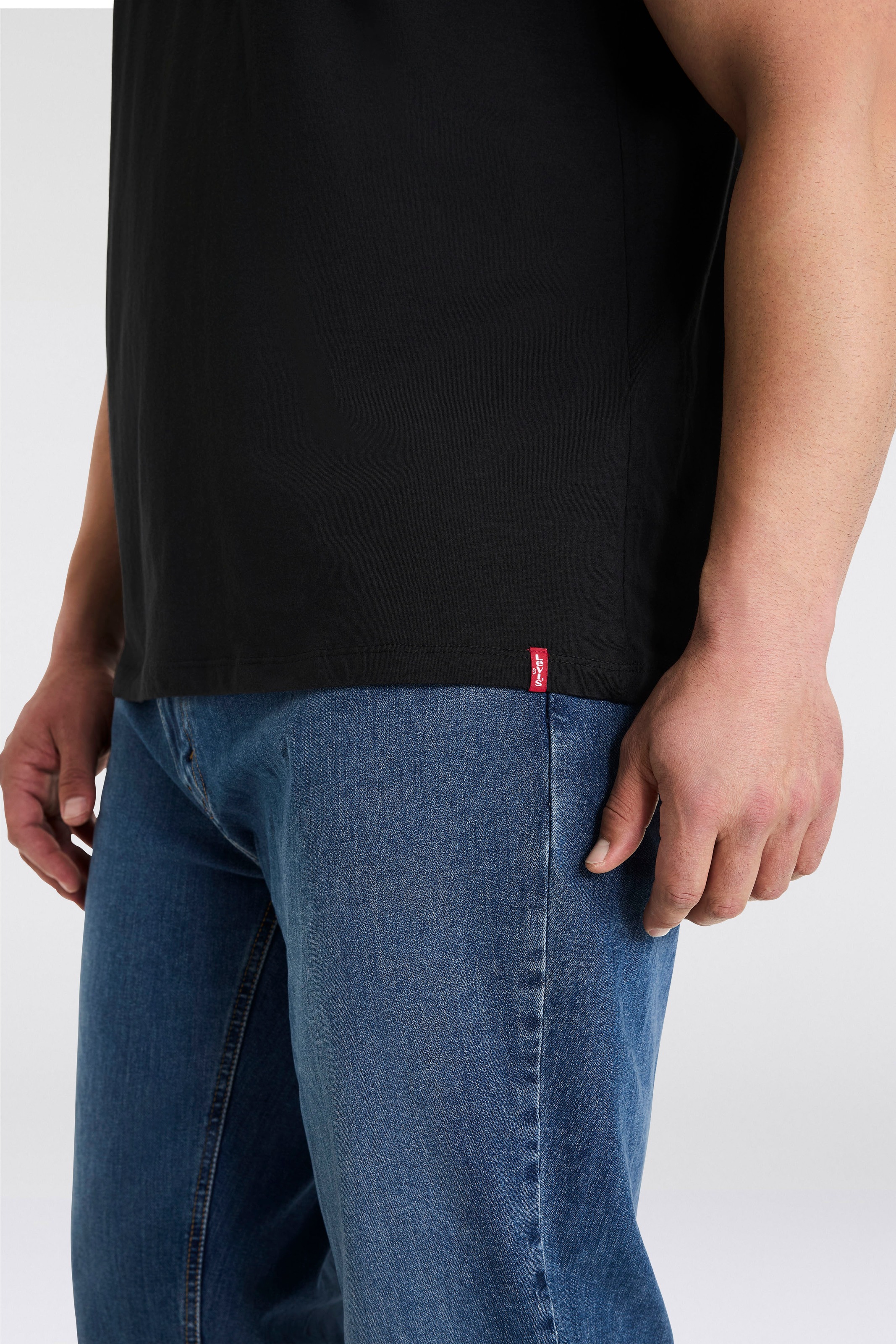 Levi's® Plus Rundhalsshirt »BIG 2 PACK TEE«, (Packung, 2er-Pack), unifarben