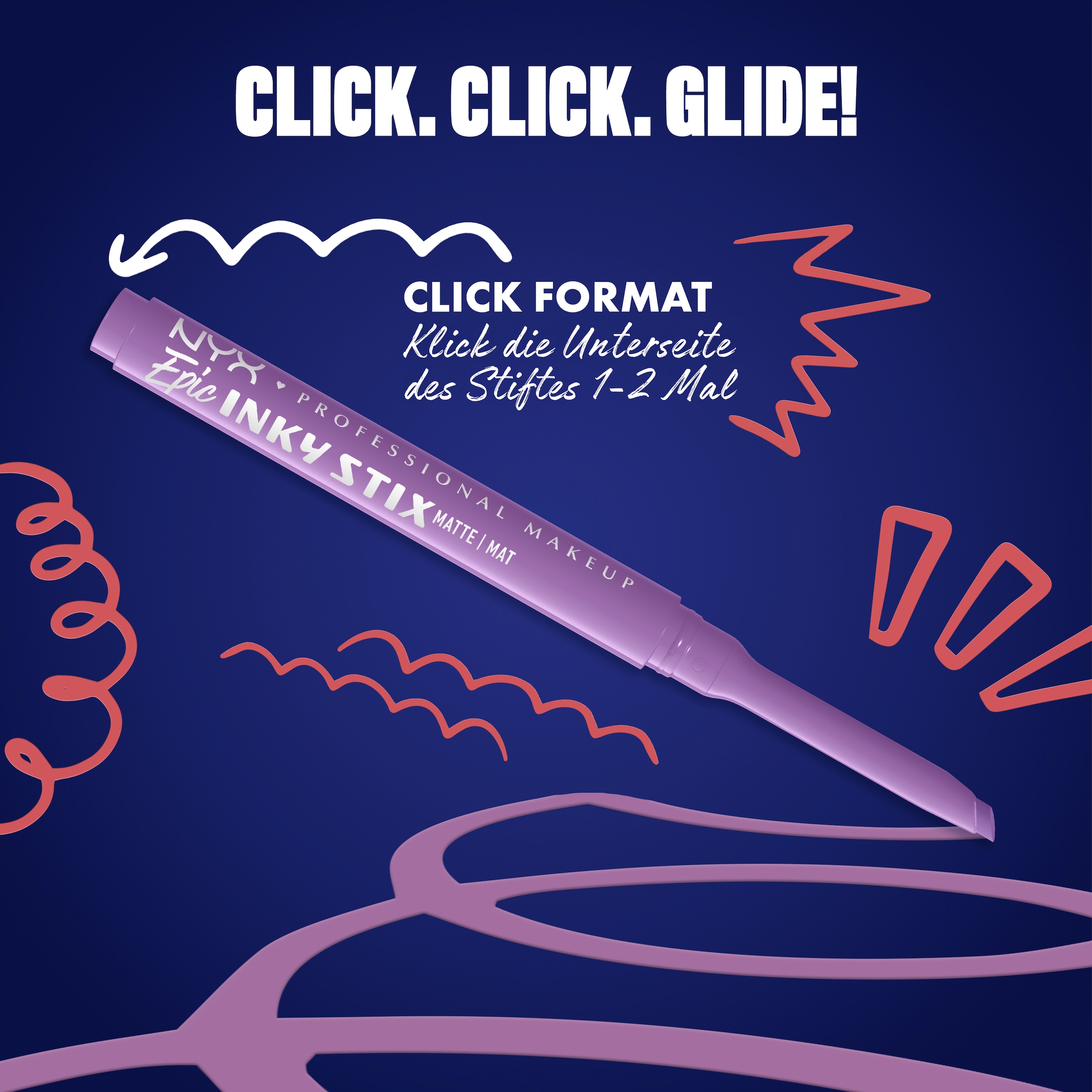 NYX PROFESSIONAL MAKEUP Eyeliner »EPIC INKY STIX CREAM GEL EYELINER« ideal für definierte Lidstriche und vielfältige, ausdrucksstarke Looks