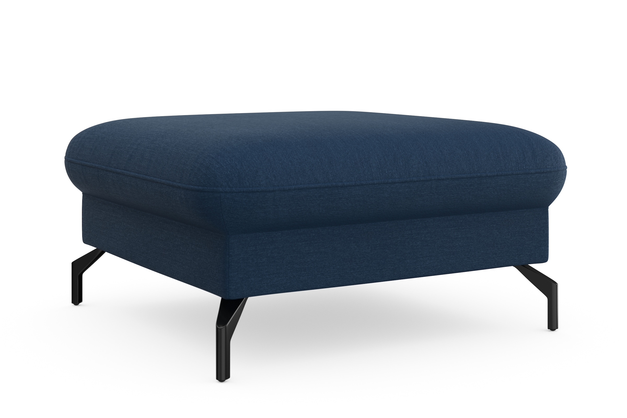 sit&more Hocker »Fashion«, inklusive Federkern, mit hochwertigen, schwarzen Metallfüßen