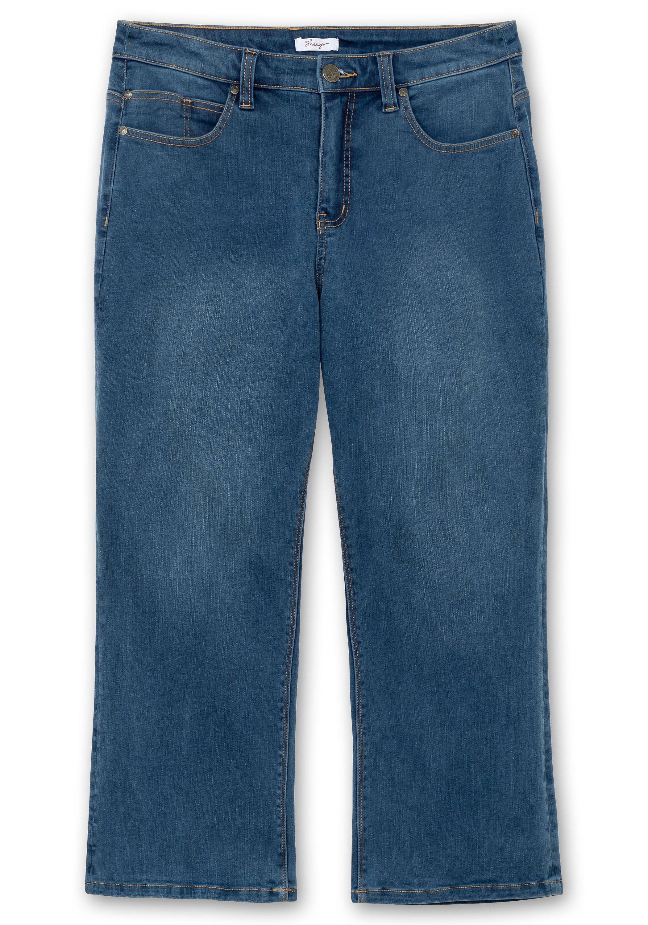 Sheego Stretch-Jeans »Bootcut-Jeans in 7/8-Länge, mit Bodyforming-Effekt«