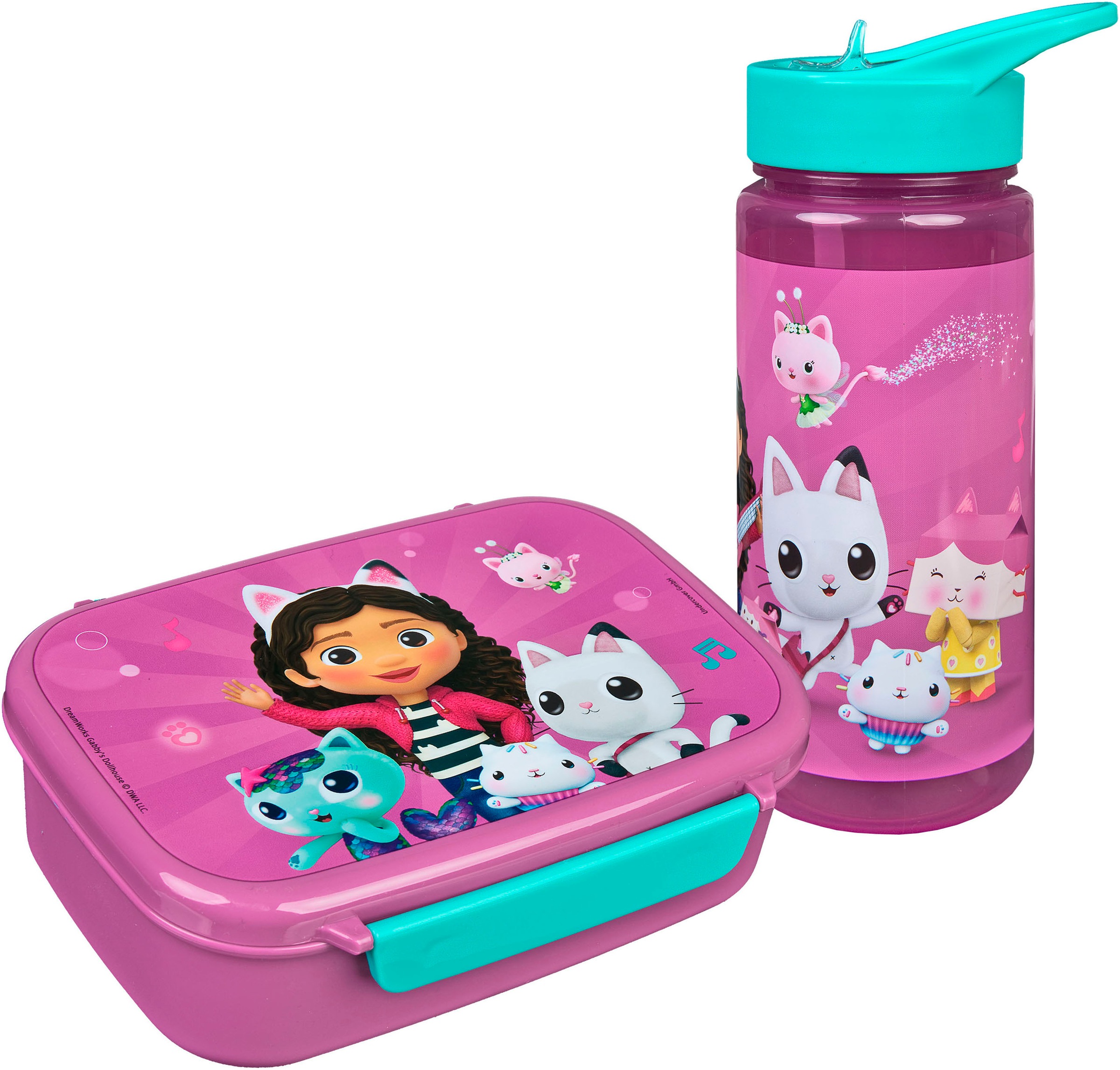 Scooli Lunchbox "Gabbys Dollhouse" mit Trinkflasche