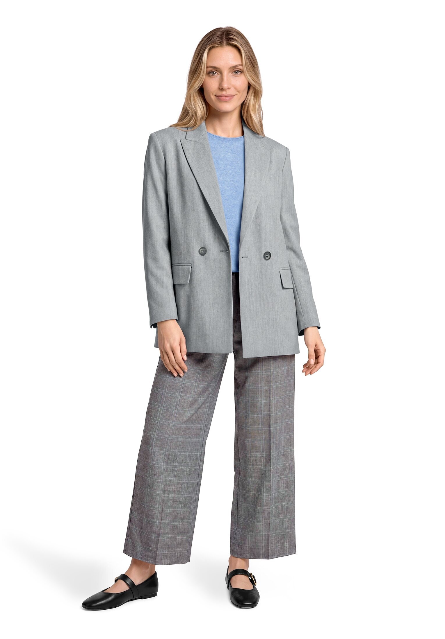 Betty&Co Longblazer »Longblazer mit Taschen«