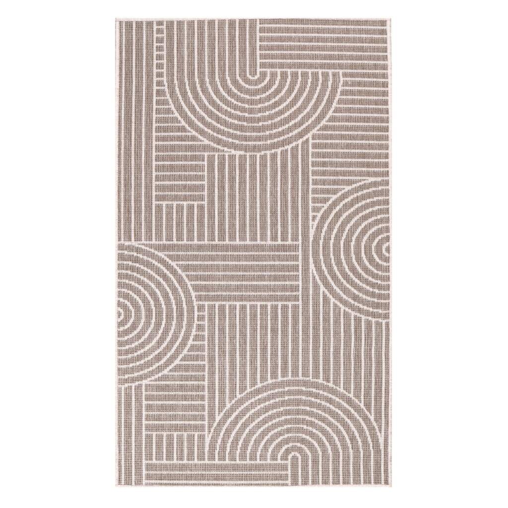 Carpet City Outdoorteppich »DUO RUG 5842«, rechteckig, 5 mm Höhe, Wendeteppich Wetterfest In- & Outdoor, Balkon, Terrasse, Wohnzimmer