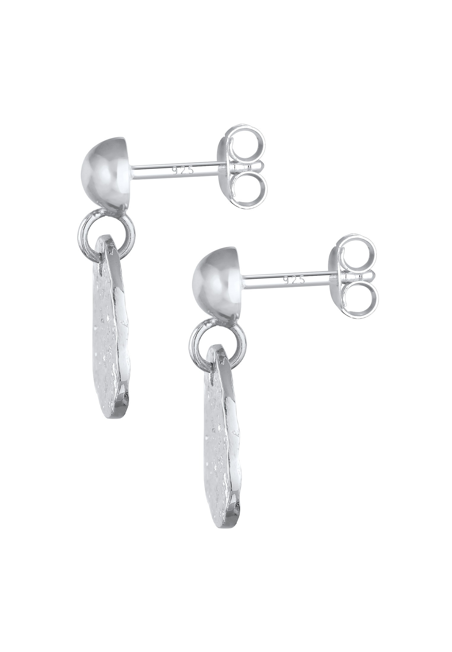 Elli Paar Ohrstecker »Ohrringe Plättchen Tropfen Vintage Design 925 Silber«