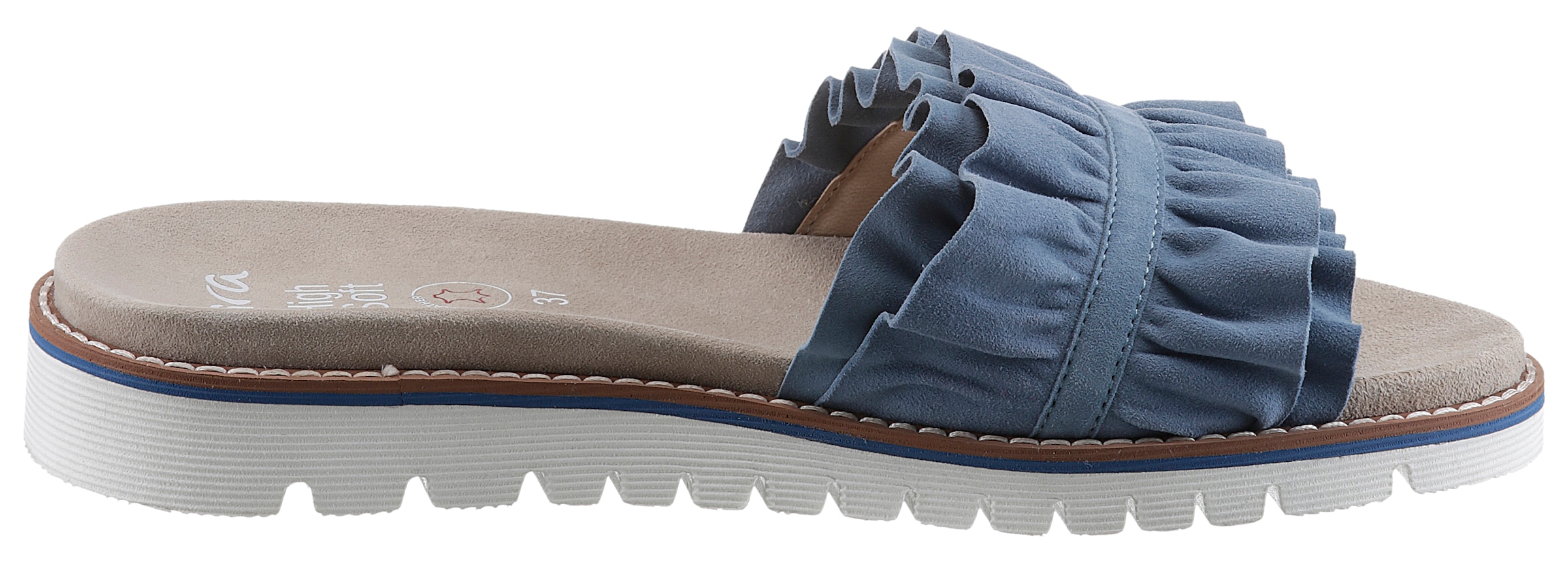 Ara Pantolette »KENT«, Keilabsatz, Sommerschuh, Schlappen zum Schlupfen