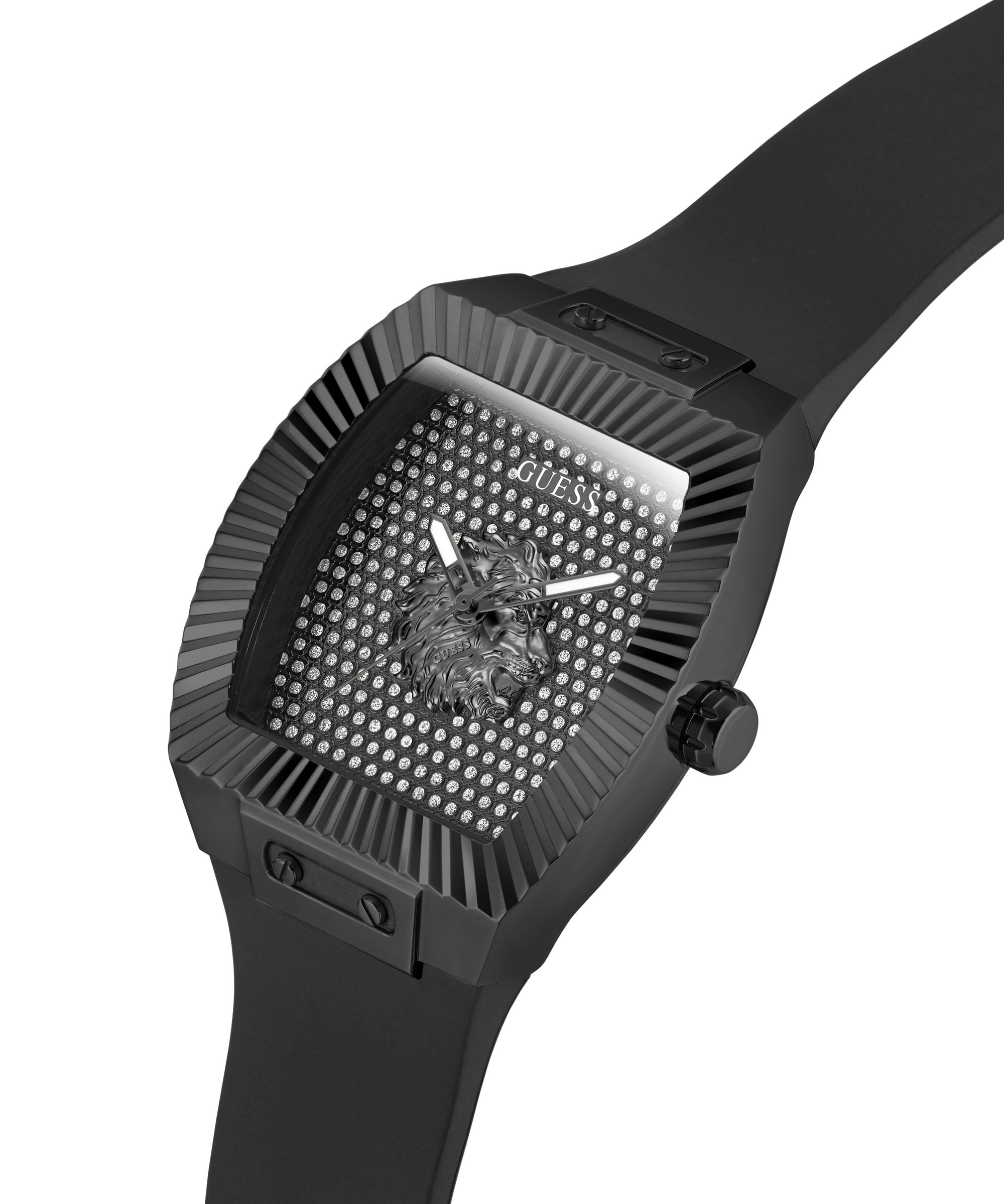 Guess Quarzuhr »PHOENIX« Armbanduhr, Herrenuhr, Silikonarmband, analog
