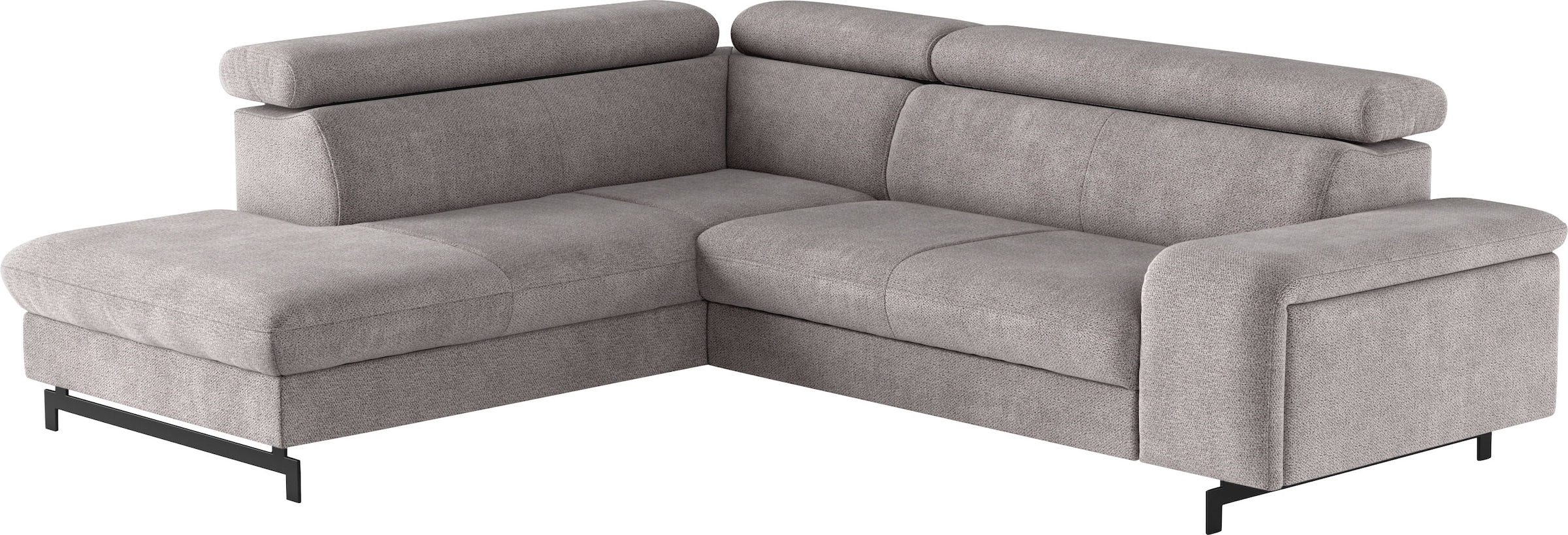 COTTA Ecksofa »Emma L-Form«, mit Kopfteilverstellung, wahlweise mit Bettfunktion & Bettkasten