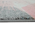 my home Teppich »Merova«, rechteckig, 17 mm Höhe, Kurzflor, modernes abstraktes Design, idealer Teppich für Wohnzimmer, Schlafzimmer, Esszimmer