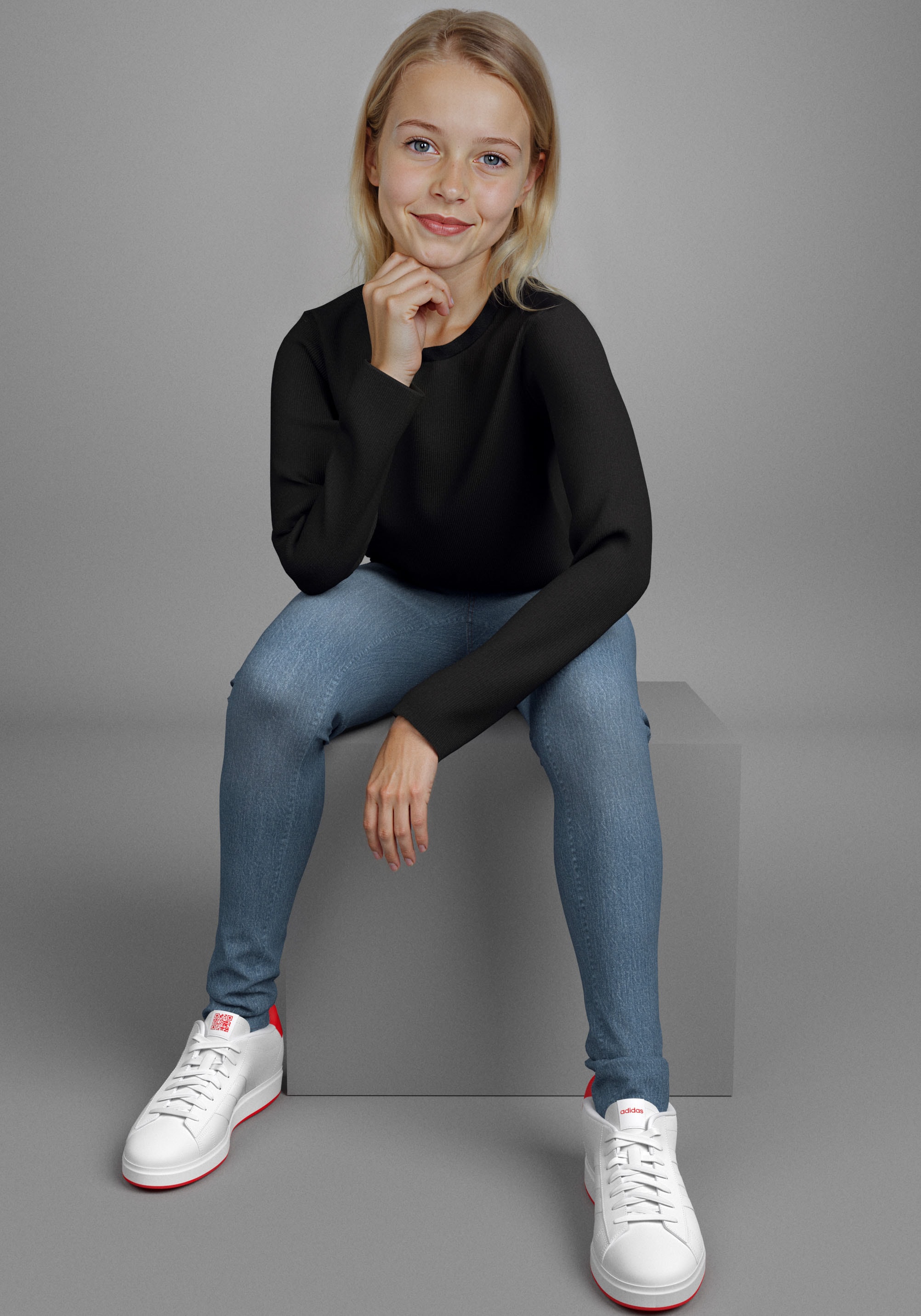 KIDSWORLD Jeansjeggings », Stetch-Jeans mit schmalem Bein« schmale Beinform,  mit Gummizug,  lang,  mit aufgesetzten Taschen