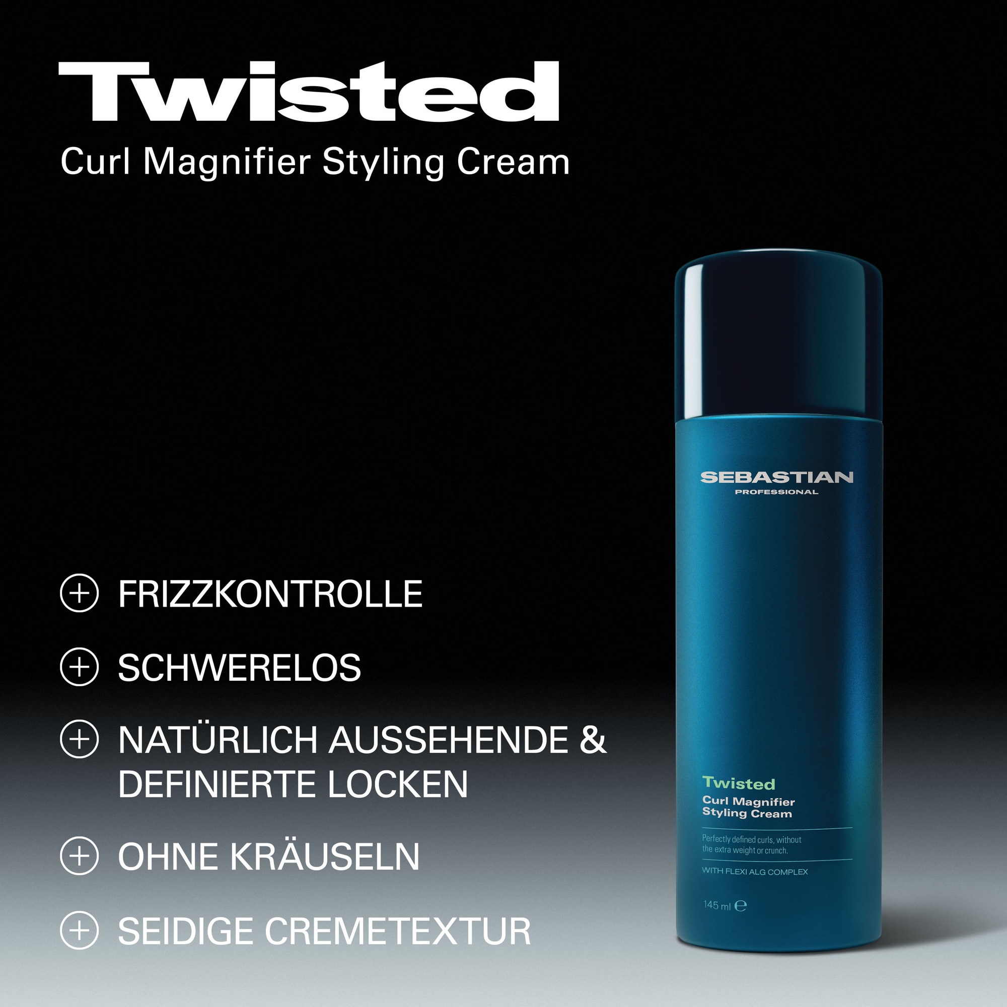 Sebastian Professional Haarcreme »Twisted Cream« mit cremiger Textur, für das Styling von Locken, gegen Frizz