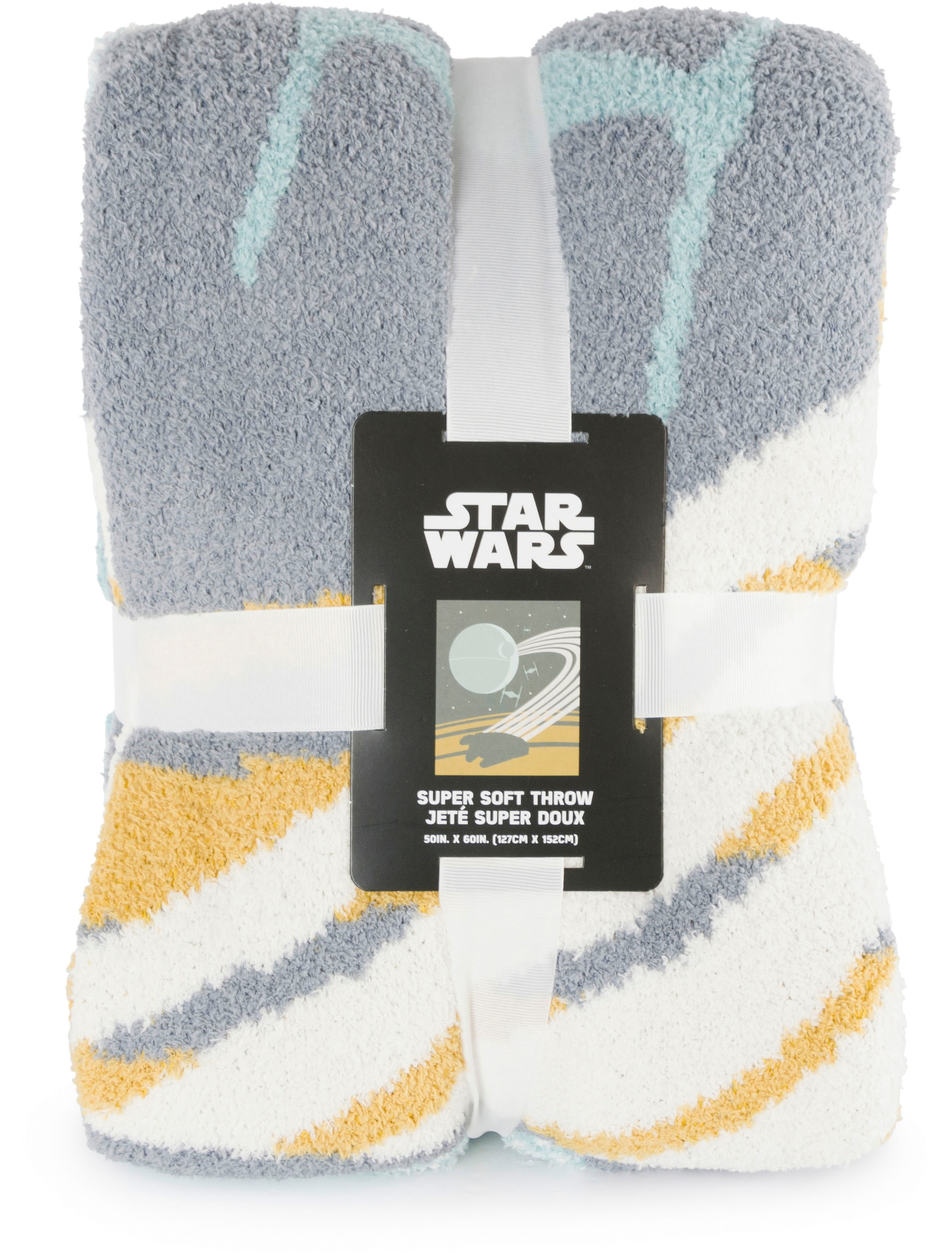 Star Wars Kinderdecke »Star Wars Millennium Falcon« Flauschige Kuscheldecke - 127 x 152 cm Flauschig gestrickt