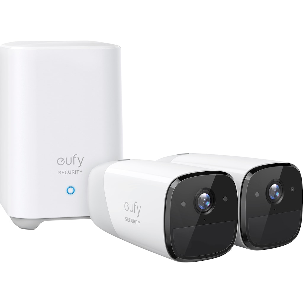 eufy Überwachungskamera »Security by ANKER eufyCam 2 Pro Doppelset«, Außenbereich-Innenbereich, (Packung, 2)