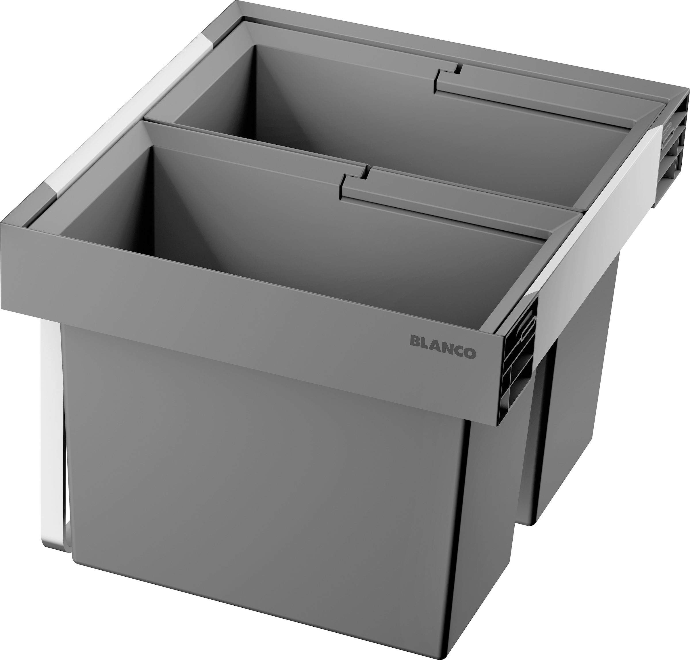 Flexon ii - Poubelle encastrée, divisée, volume 49 l 526641 - Blanco
