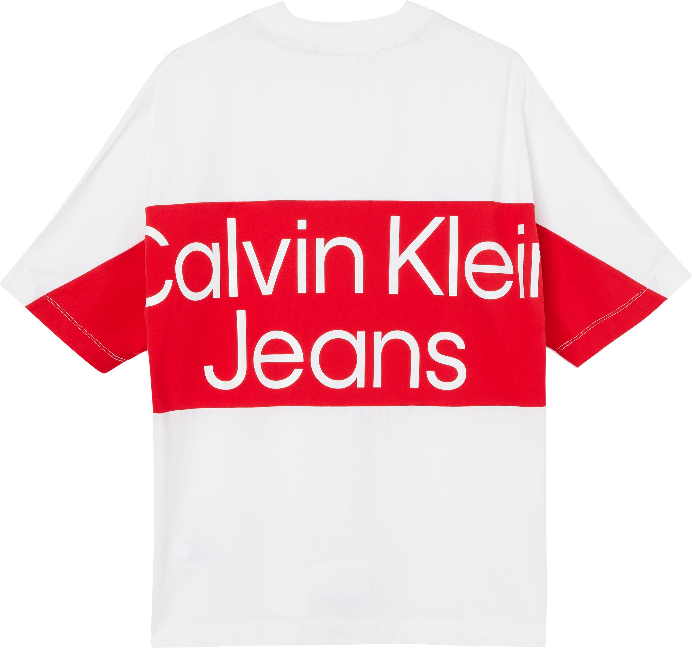 Calvin Klein Jeans BOLD LOGO COLORBLOCK TEE - Print T-shirt - black 