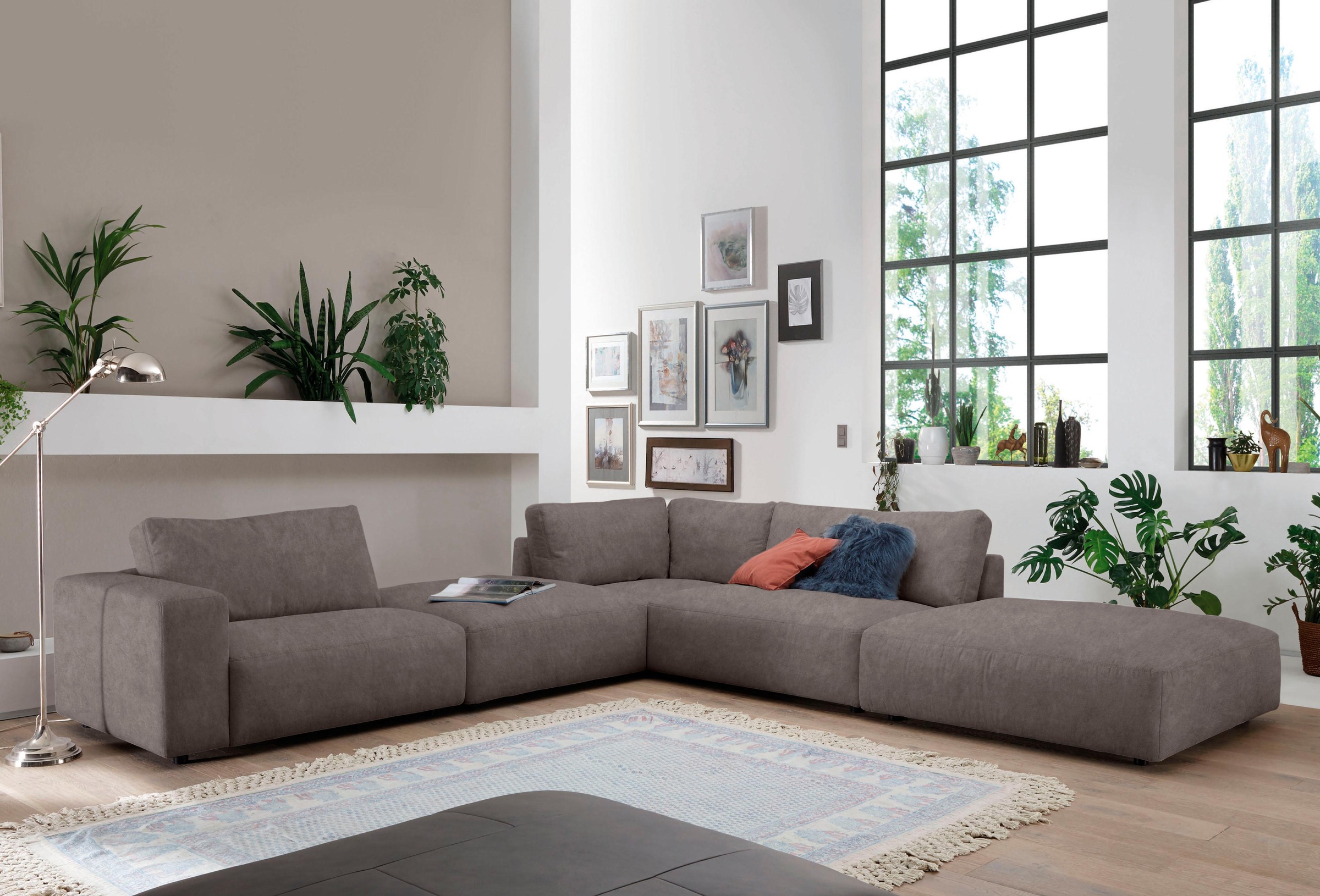 Musterring Ecksofa »LUCIA L-Form« in vielen Qualitäten und 4 verschieden Nähten