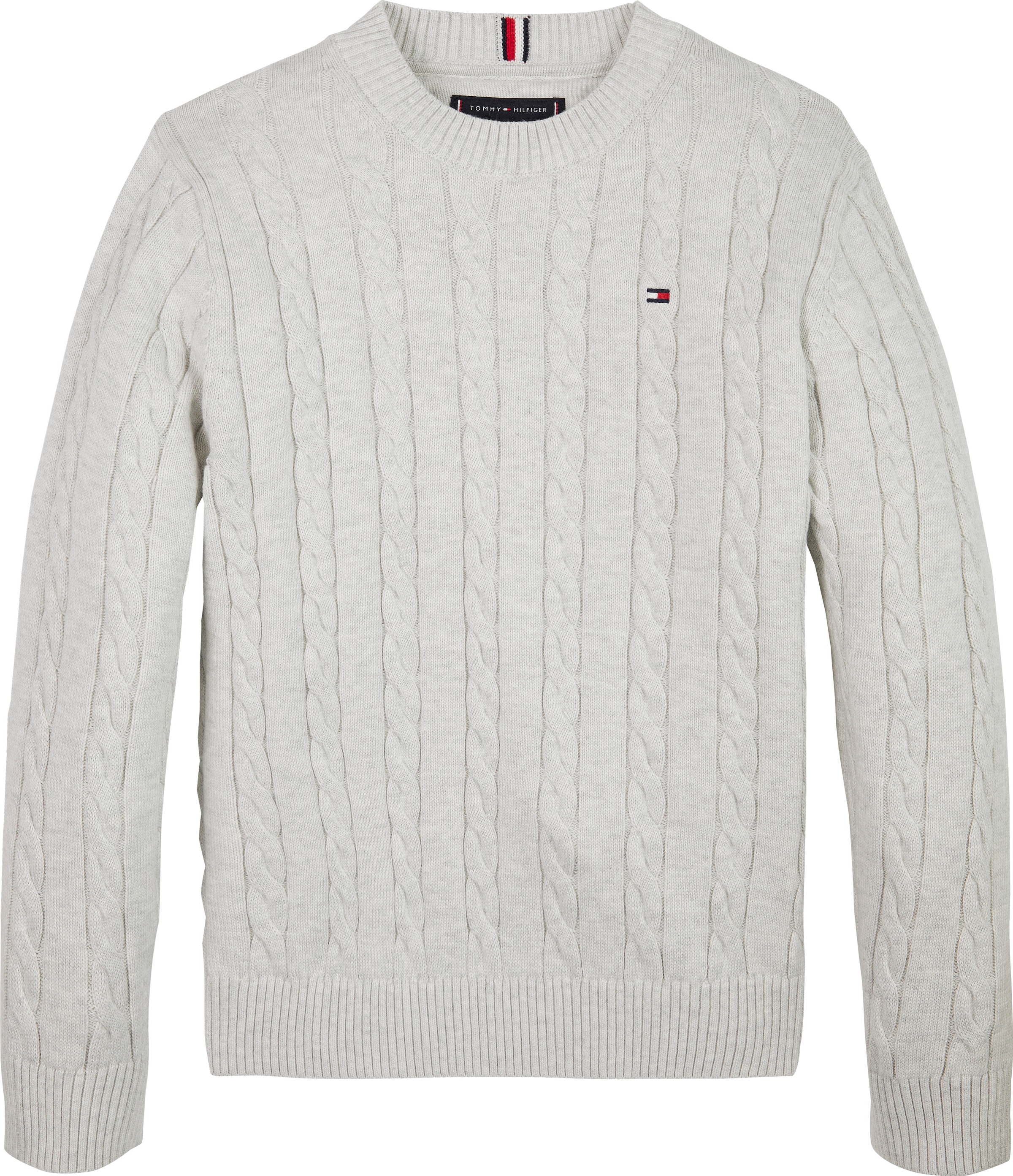 Tommy Hilfiger Strickpullover »COTTON CABLE SWEATER« für Kinder bis 16 Jahre, mit Zopfmuster