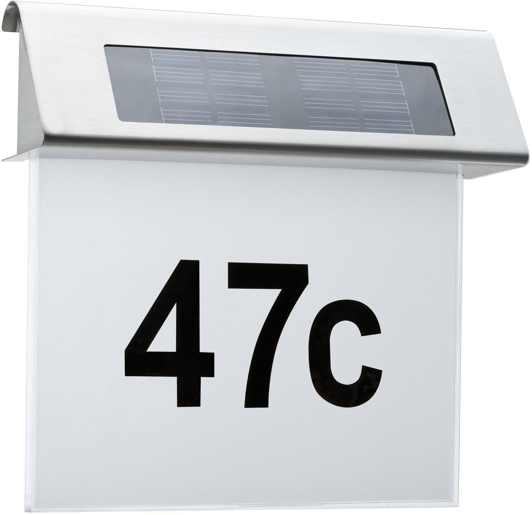 Paulmann LED Außen-Wandleuchte »Hausnummer« LED-Modul Warmweiß LED-Modul