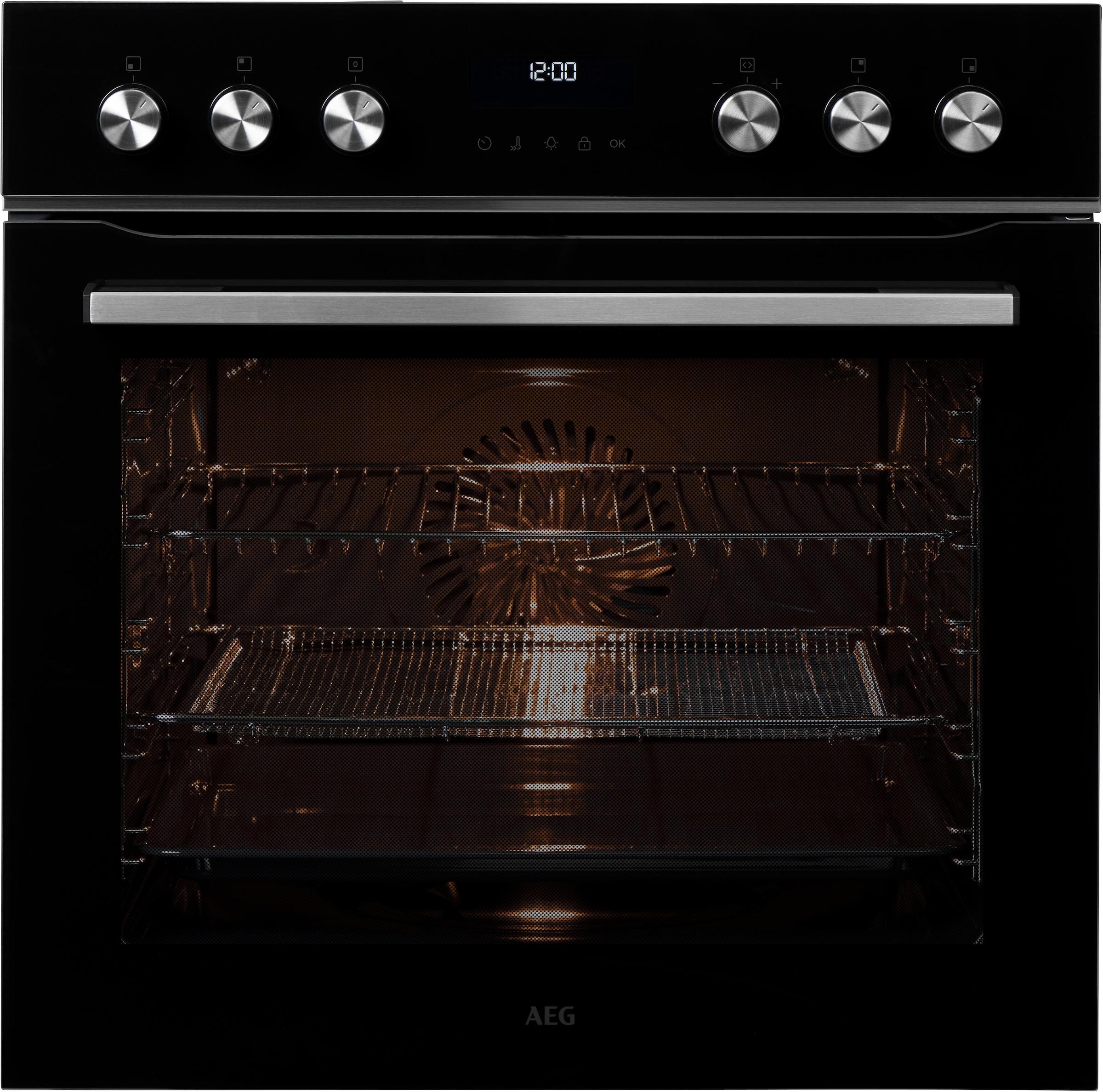 AEG Elektro-Herd-Set Serie 5000 »HH24HSPI«, Pyrolyse-Selbstreinigung, AirFry, Pyrolyse, LED-Touch, 4 flexible Kochzonen, Made in Germany