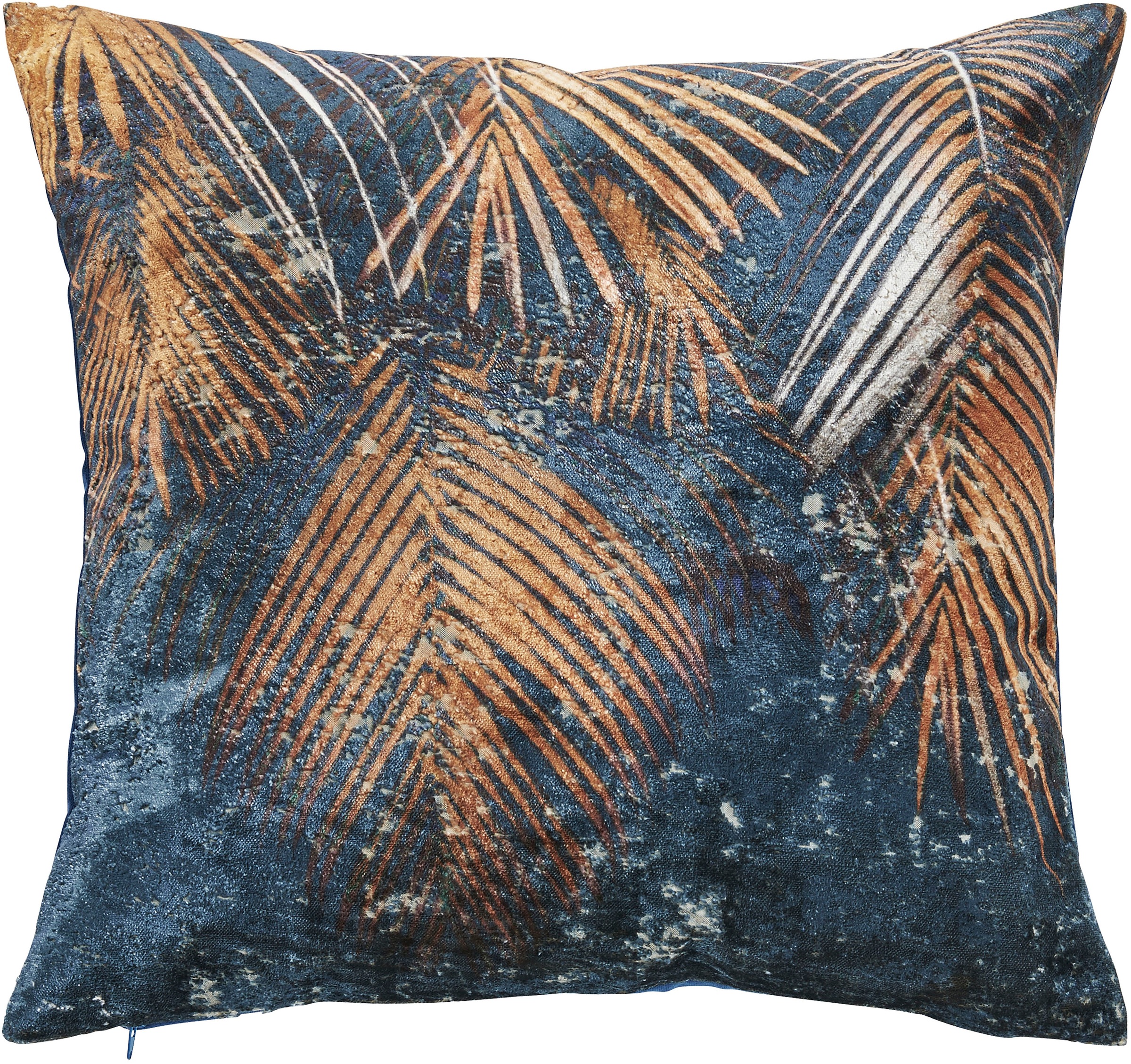done. Dekokissen "Palm Leaves" Vorderseite im Vintage-Look