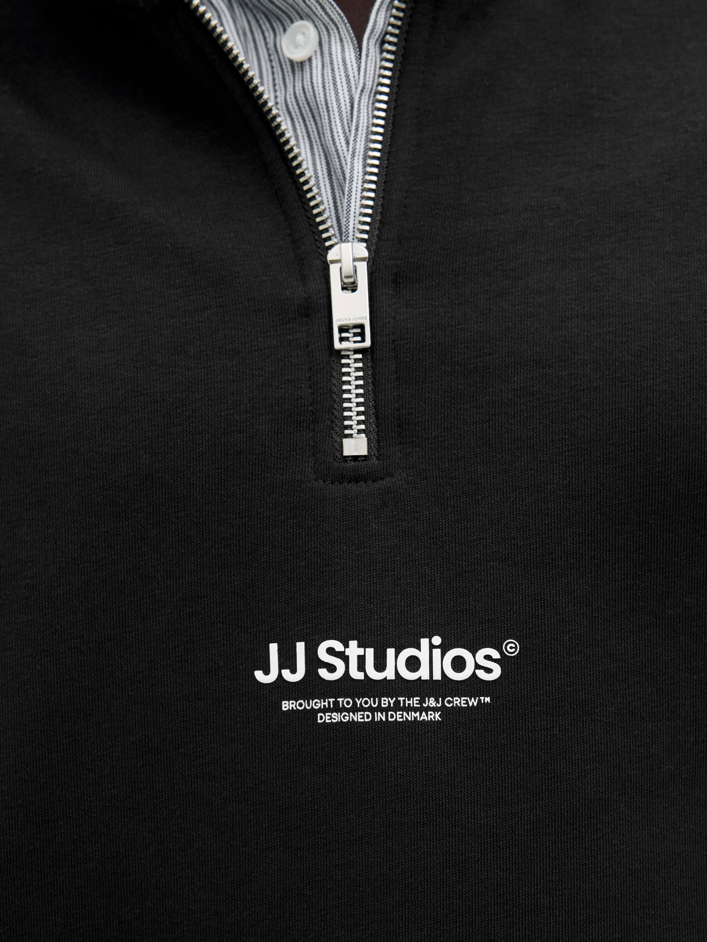 Jack & Jones Sweatshirt »JJESOHO SWEAT QUARTER ZIP HN NOOS«, Baumwollmischung, relaxed fit
