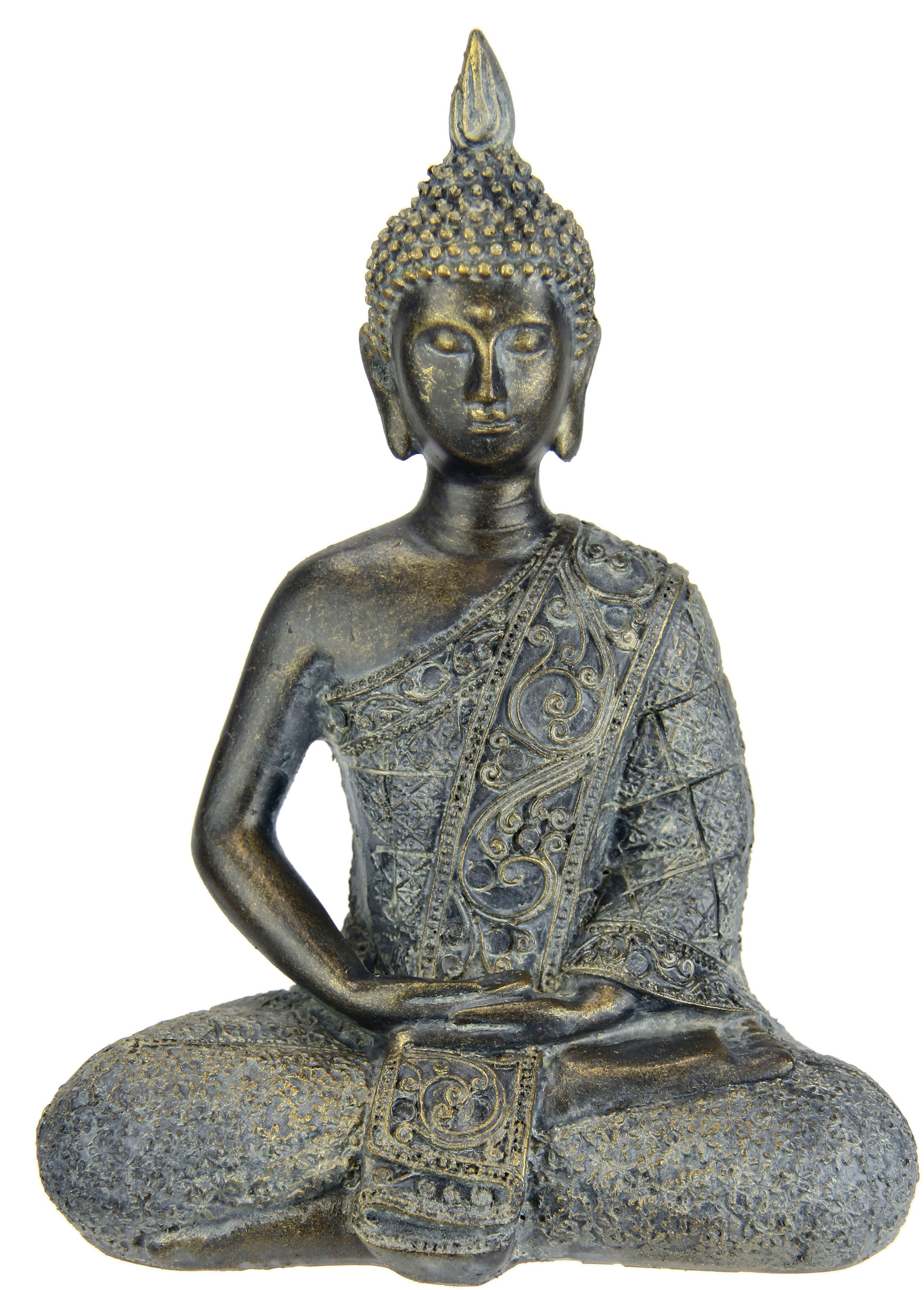 I.GE.A. Dekofigur »Buddha Figur sitzend Statue meditierend Garten-Figur Wohnaccessoire bestellen Figuren Skulptur«, bequem