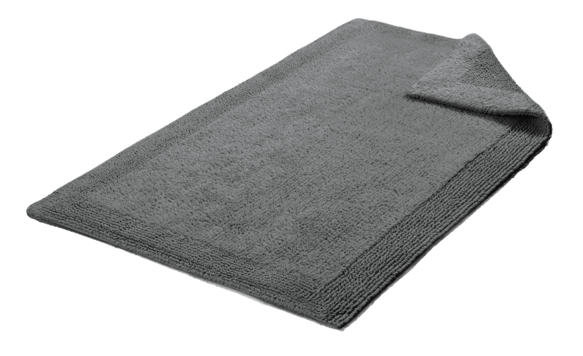 OTTO home Badematte »Kapra, Badvorleger, Badezimmer Teppich« Höhe 14 mm beidseitig nutzbar | fußbodenheizungsgeeignet | strapazierfähig mit Bordüre, Badteppich, Badematte, Baumwolle