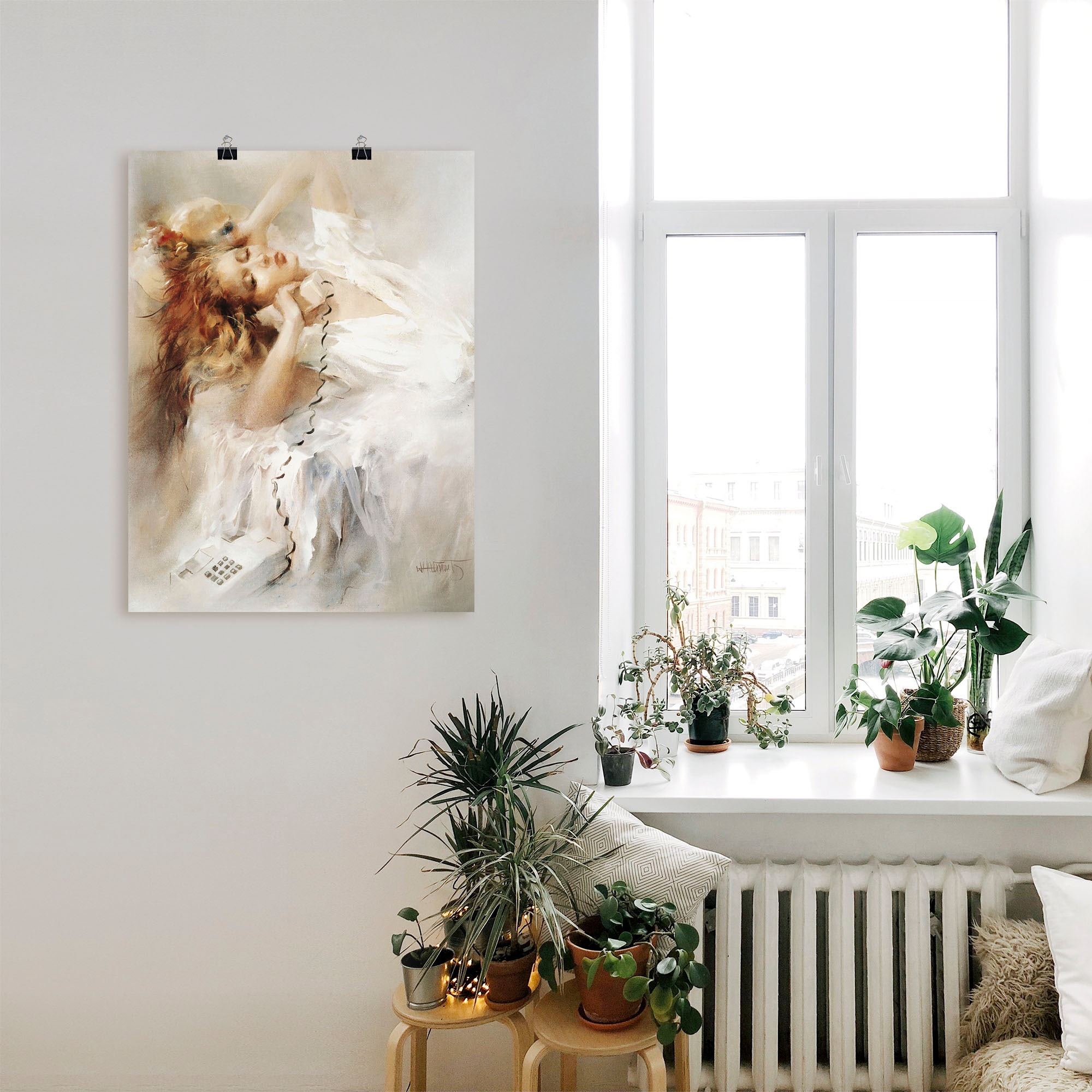 Artland Wandbild »Hoffnungsvoll«, Frau, (1 St.), als Leinwandbild, Poster in verschied. Größen
