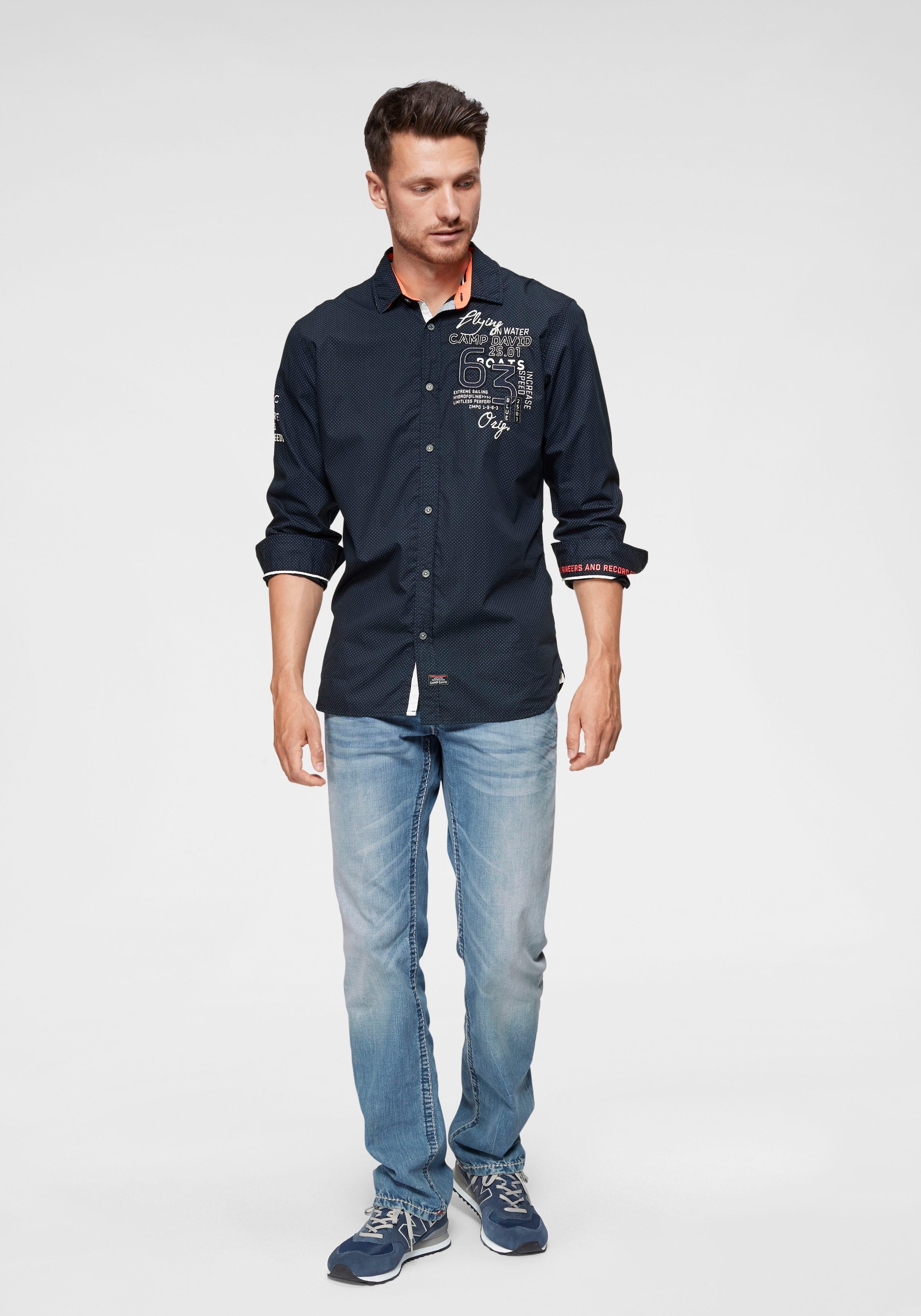 CAMP DAVID Loose-fit-Jeans, mit markanten Nähten und Stretch