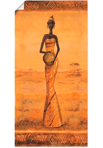 Artland Wandbild »Afrikanische Eleganz III«, Frau, (1 St.), in vielen Größen &... kaufen