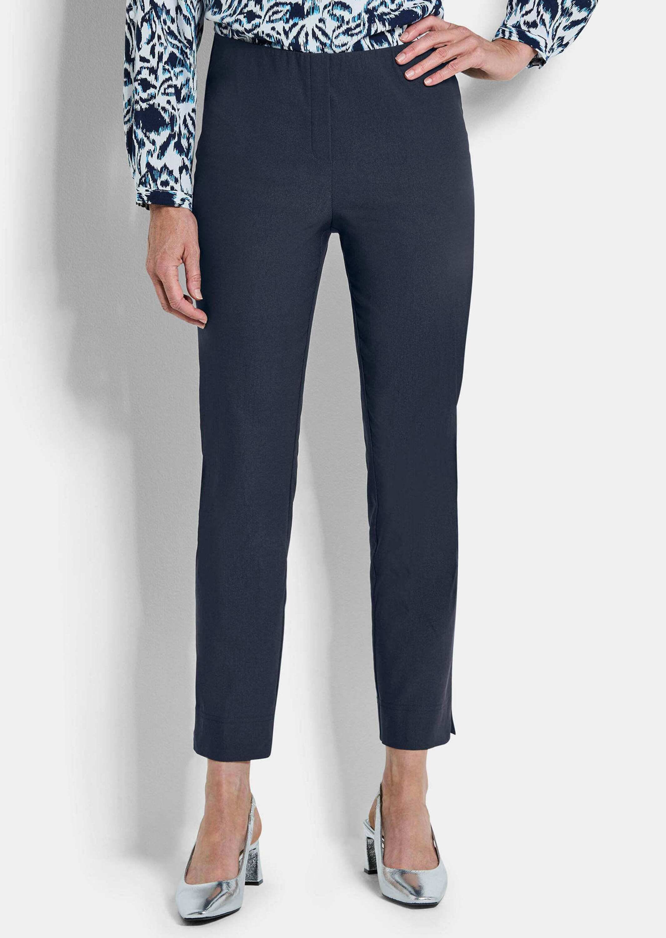 GOLDNER Stoffhose »Kurzgröße 7/8-Bengalinhose LOUISA mit Schlupfbund«