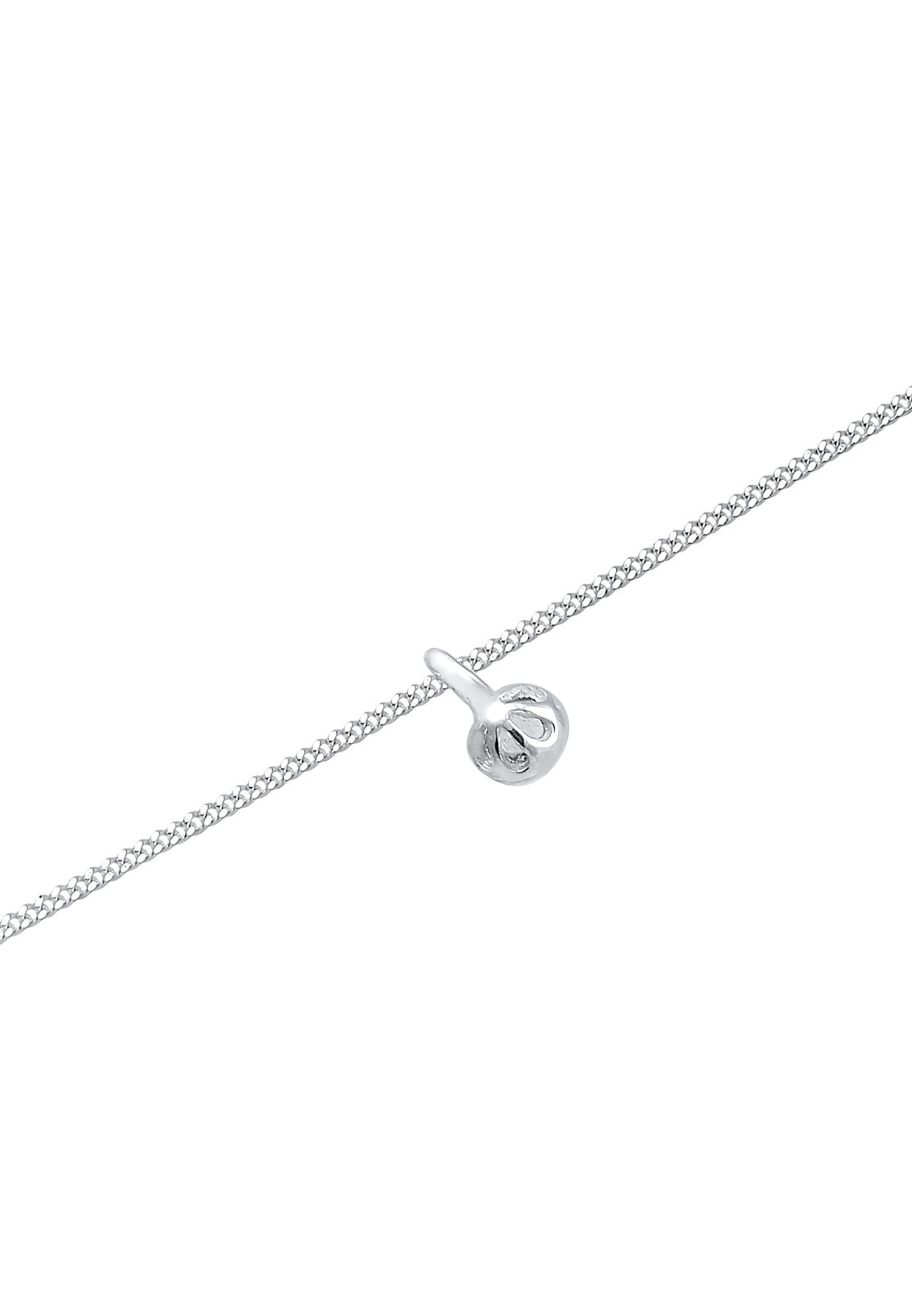 Elli Choker »Halskette Choker mit Anhänger Mondstein Rund 925 Silber«