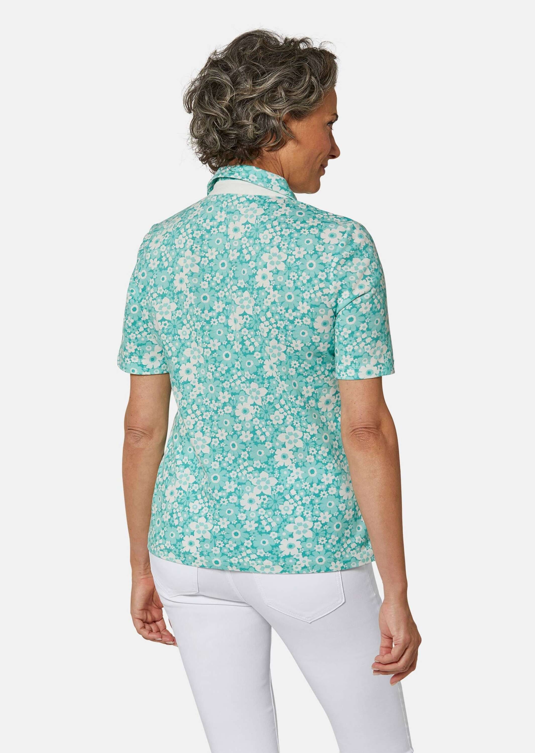 GOLDNER Poloshirt »Druckpoloshirt Pikee-Druckpoloshirt«