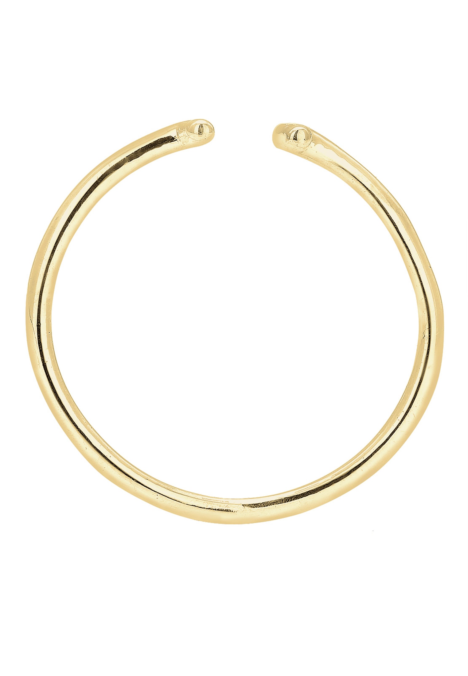 Elli Premium Silberring »Ring Geo Trend Look Statement Offen 375 Gelbgold«