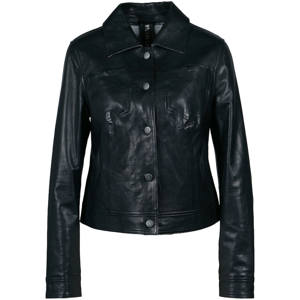 Freaky Nation Lederjacke »Quinn-FN«, im modischem Trucker Style