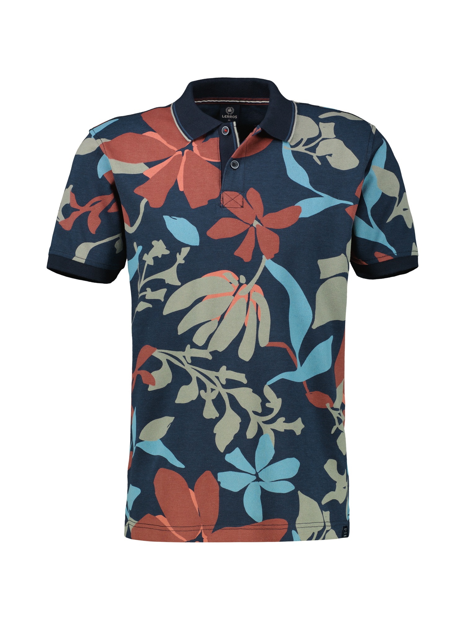 LERROS Poloshirt »LERROS Poloshirt, sommerlich-floral gemustert«
