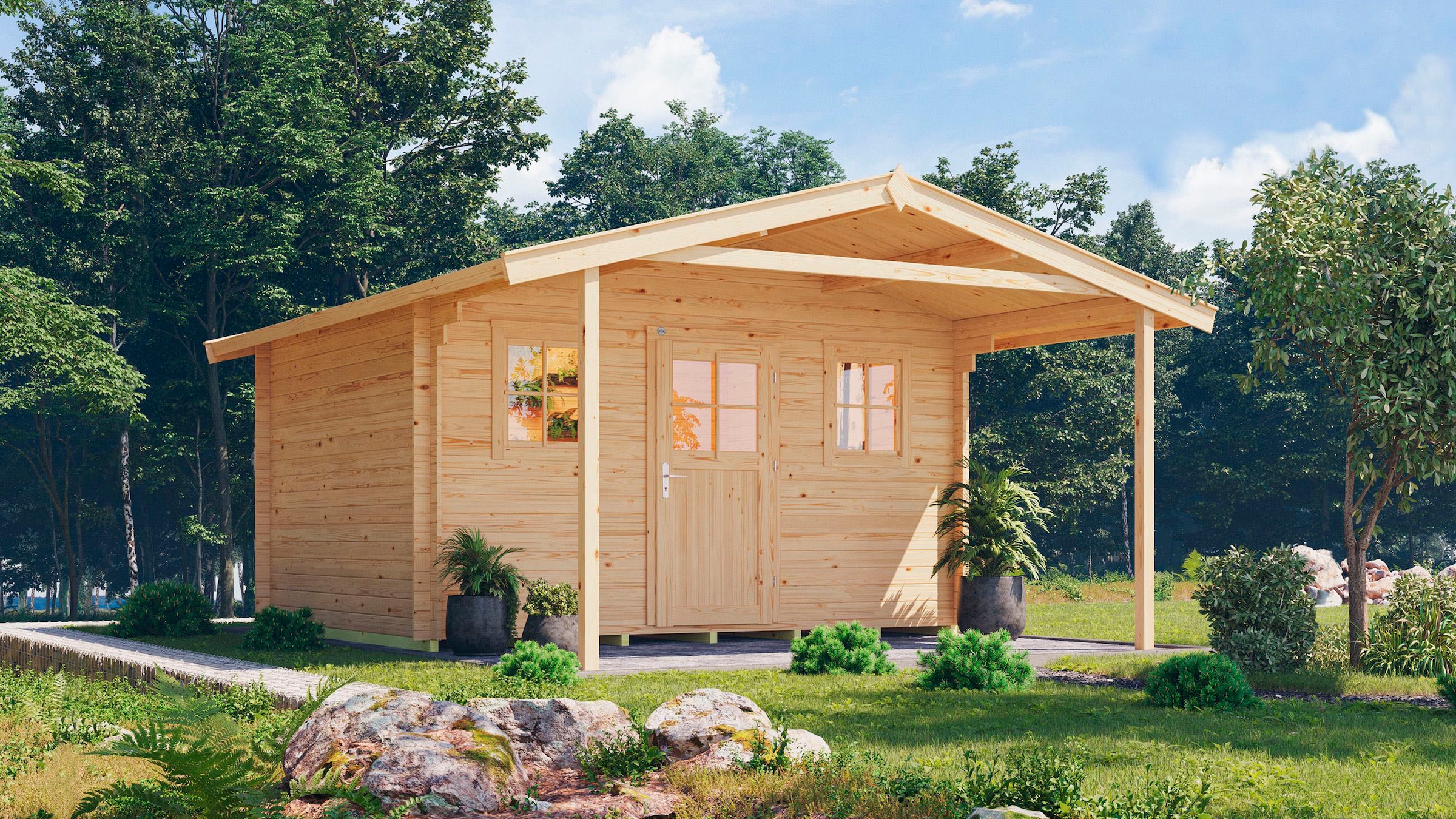 weka Gartenhaus »110 A Gr.2, 28 mm, natur«