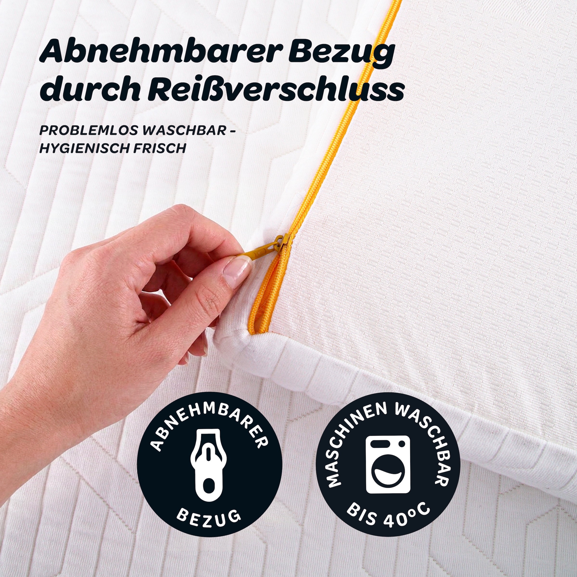 Dunlopillo Topper »Elements, Premium Viscotopper 90x200 & 140x200 cm« Matratzentopper Made in EU Geeignet für Boxspringbetten