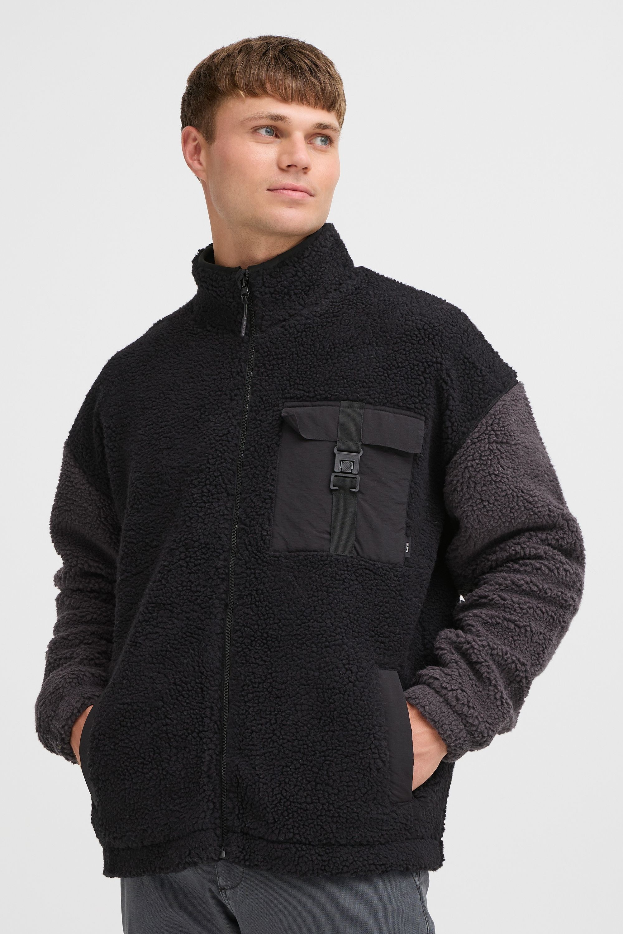 Indicode Fellimitatjacke »Fellimitatjacke IDTrautmar«, ohne Kapuze
