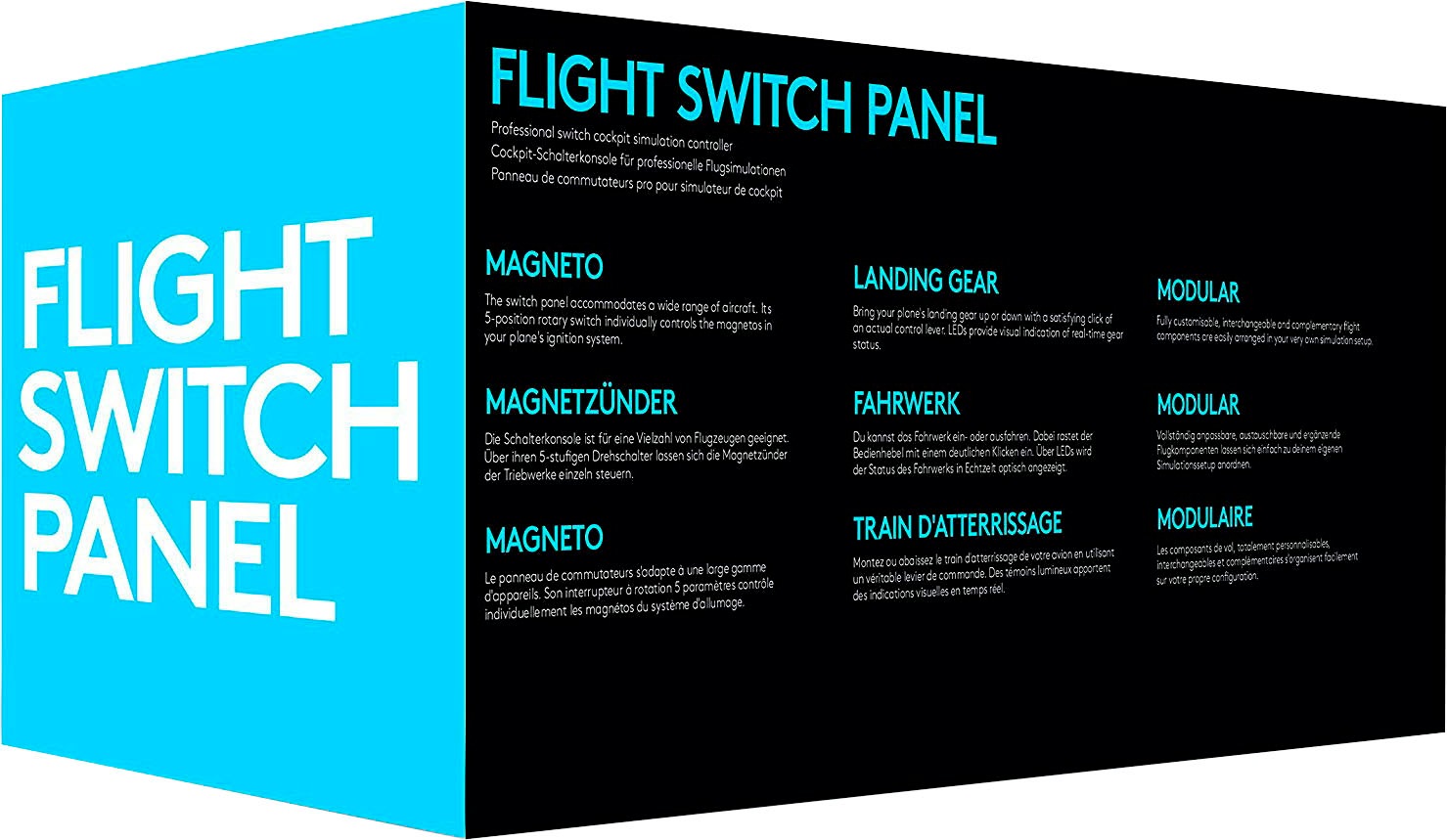 Logitech G Gaming-Adapter »Logitech G Saitek Pro Flight Switch Panel«, 1,8 cm
