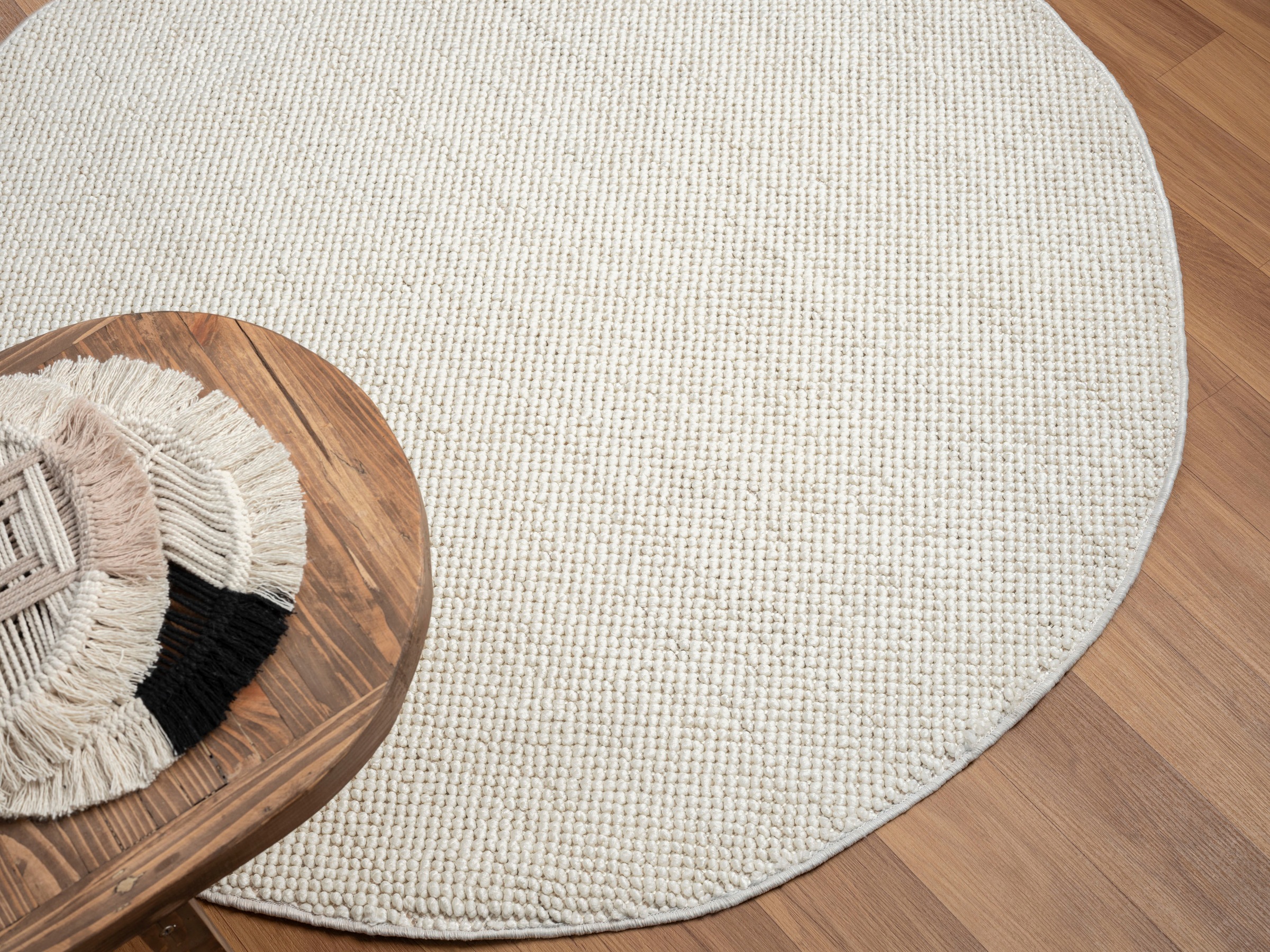 Myflair Möbel & Accessoires Teppich »Ava«, rund, 7 mm Höhe, Uni Farben, meliert, Sisal-Optik, auch in rechteckig erhältlich