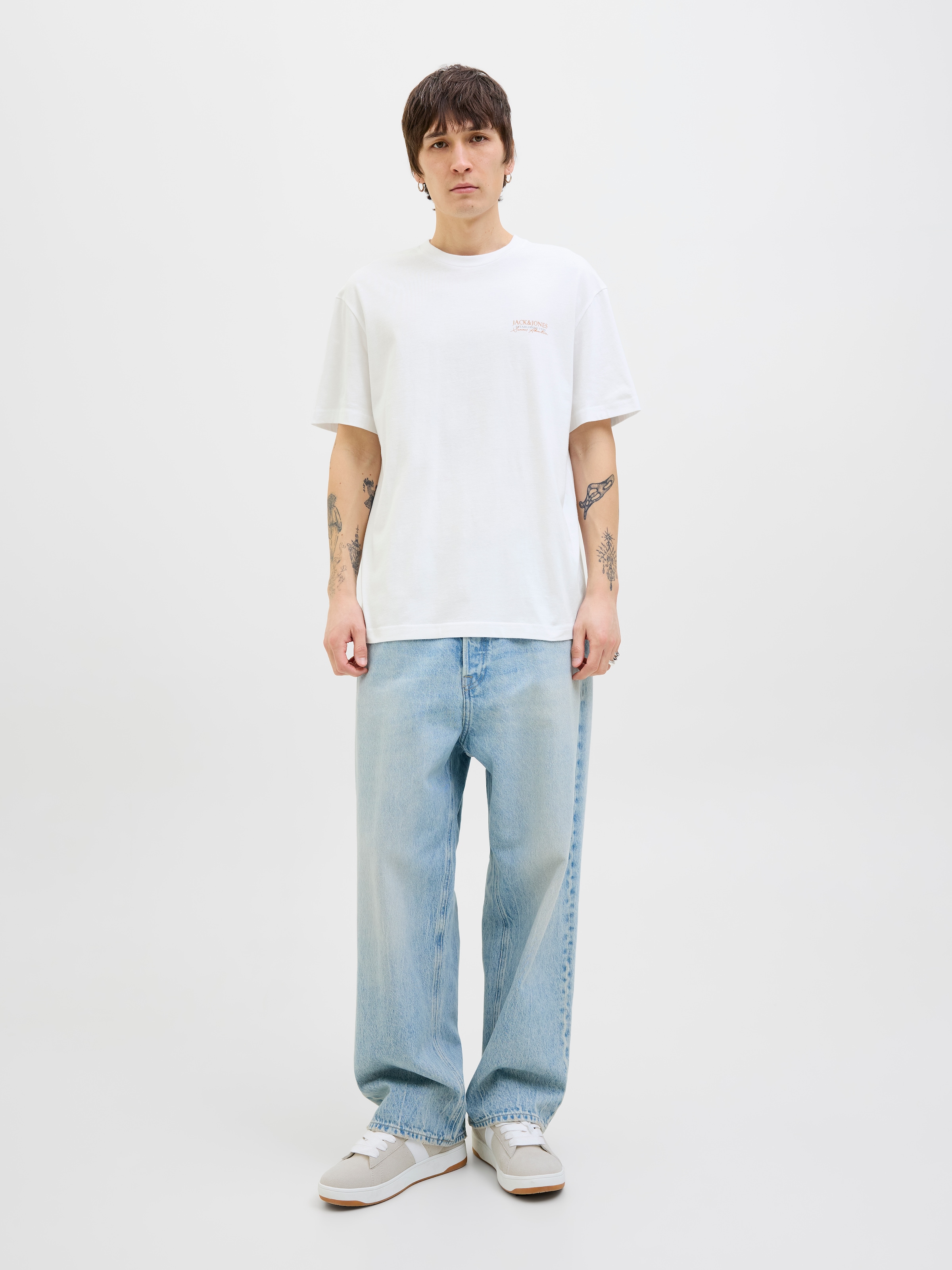 Jack & Jones Rundhalsshirt »JJSUMMER VIBES TEE SS CREW NECK LN«